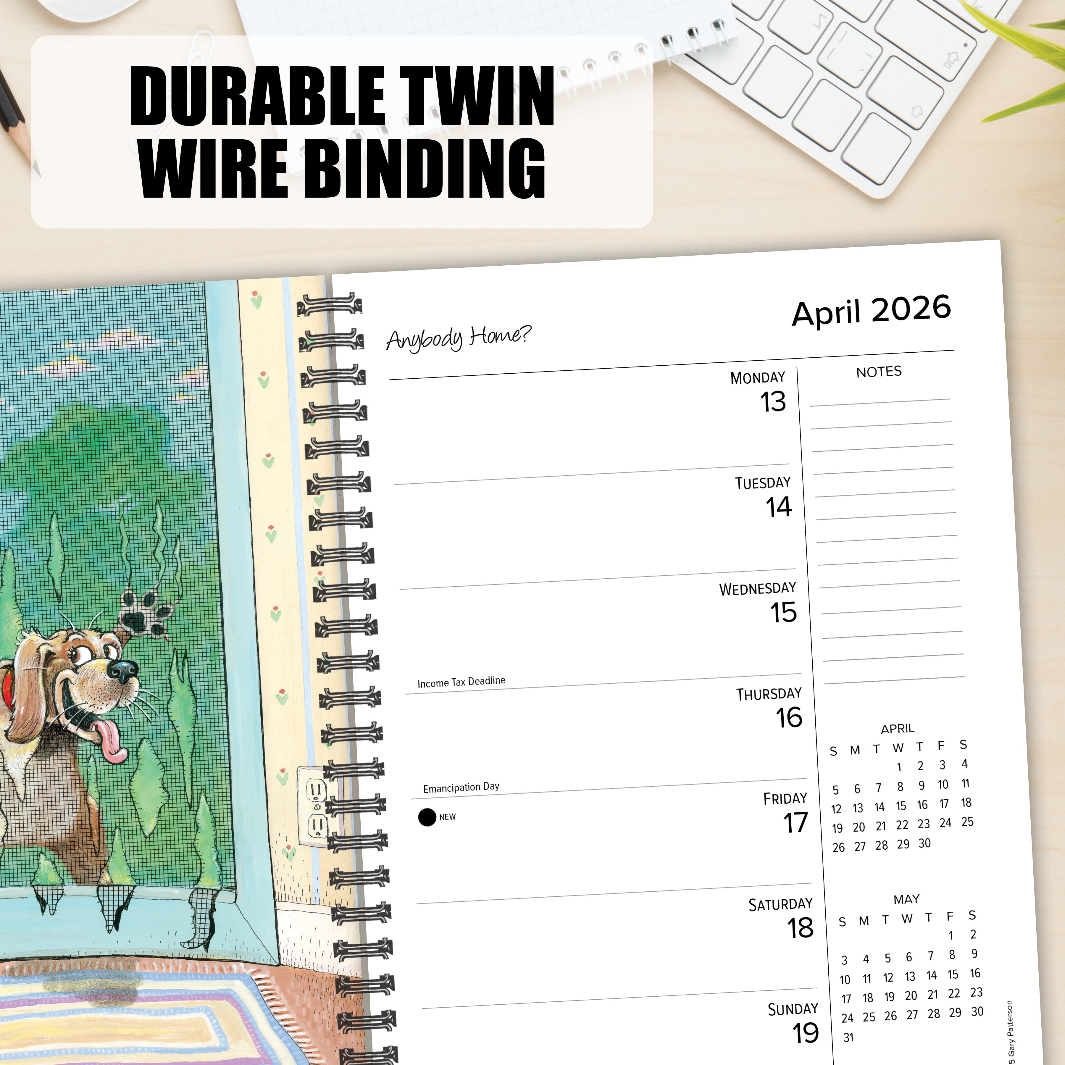 2026 Dogs by Gary Patterson - Weekly Diary/Planner