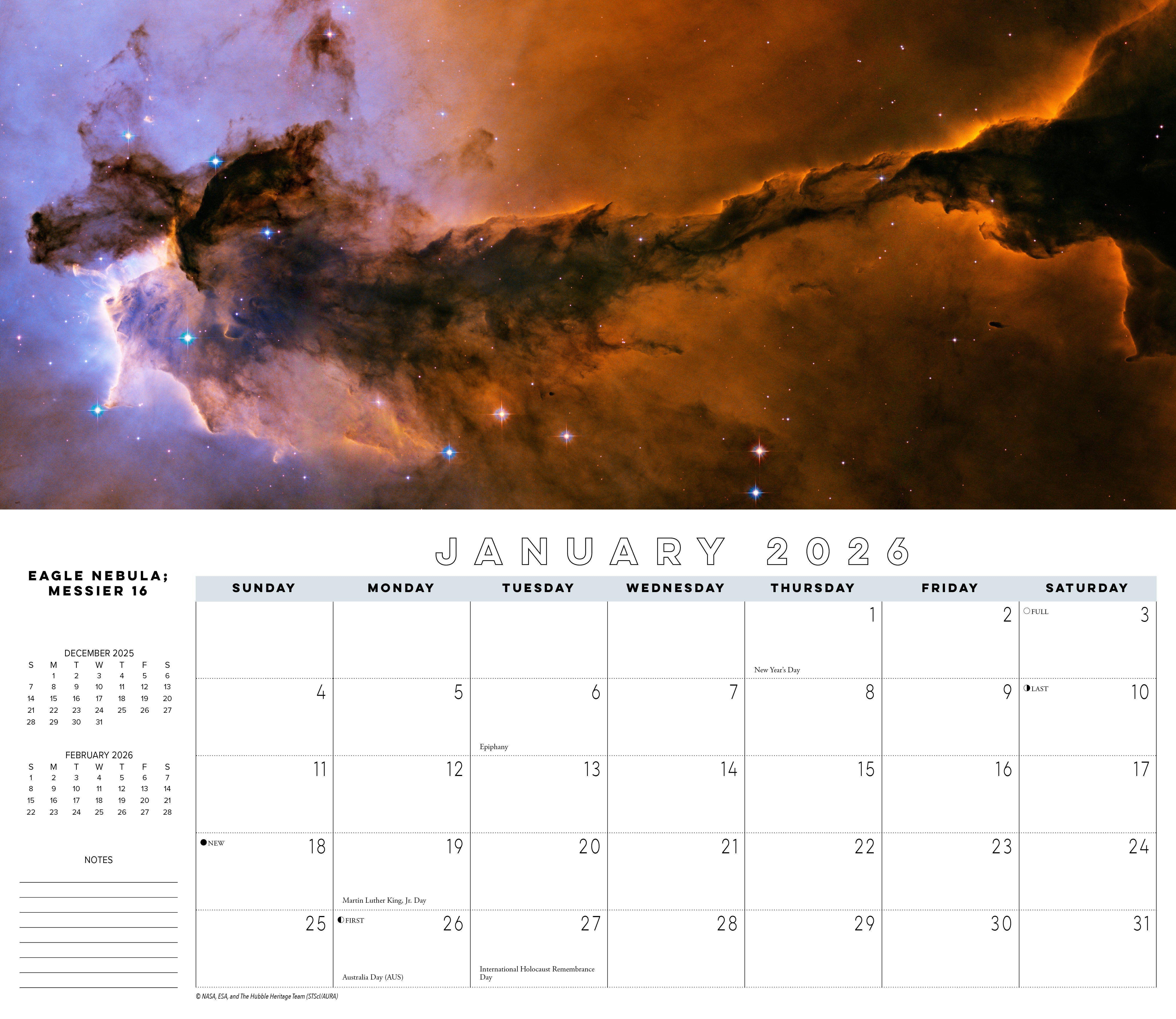 2026 Astronomy - Deluxe Wall