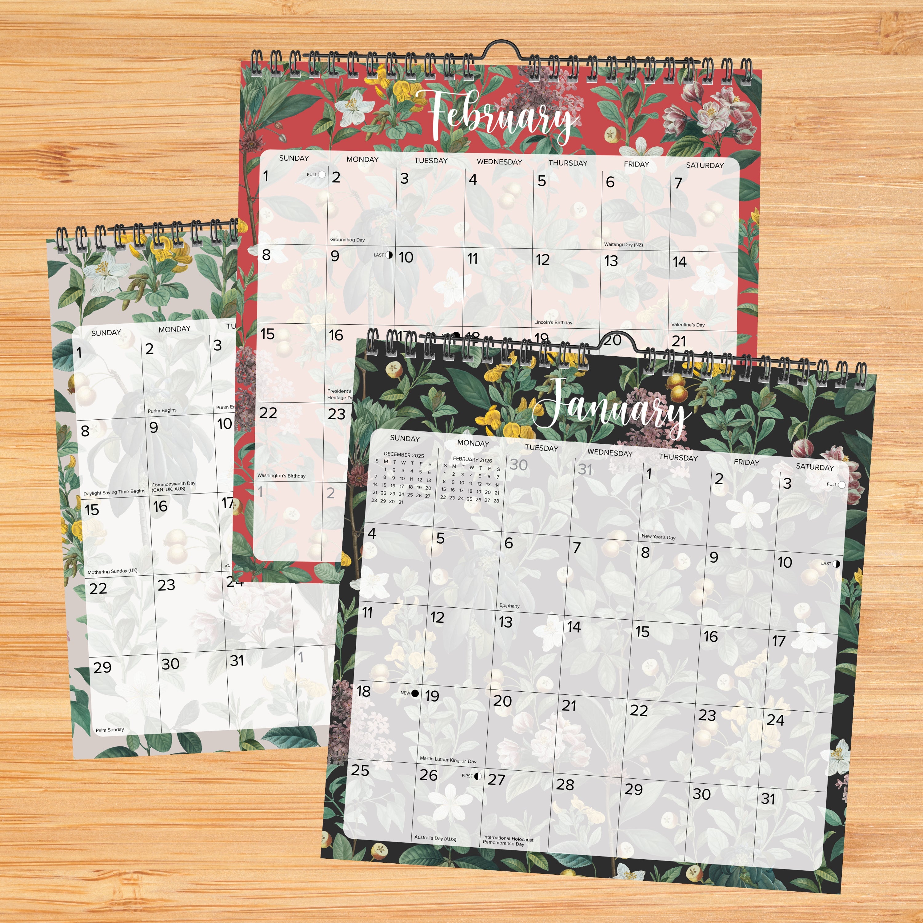 2026 Botanical Nature - Square Wall Calendar