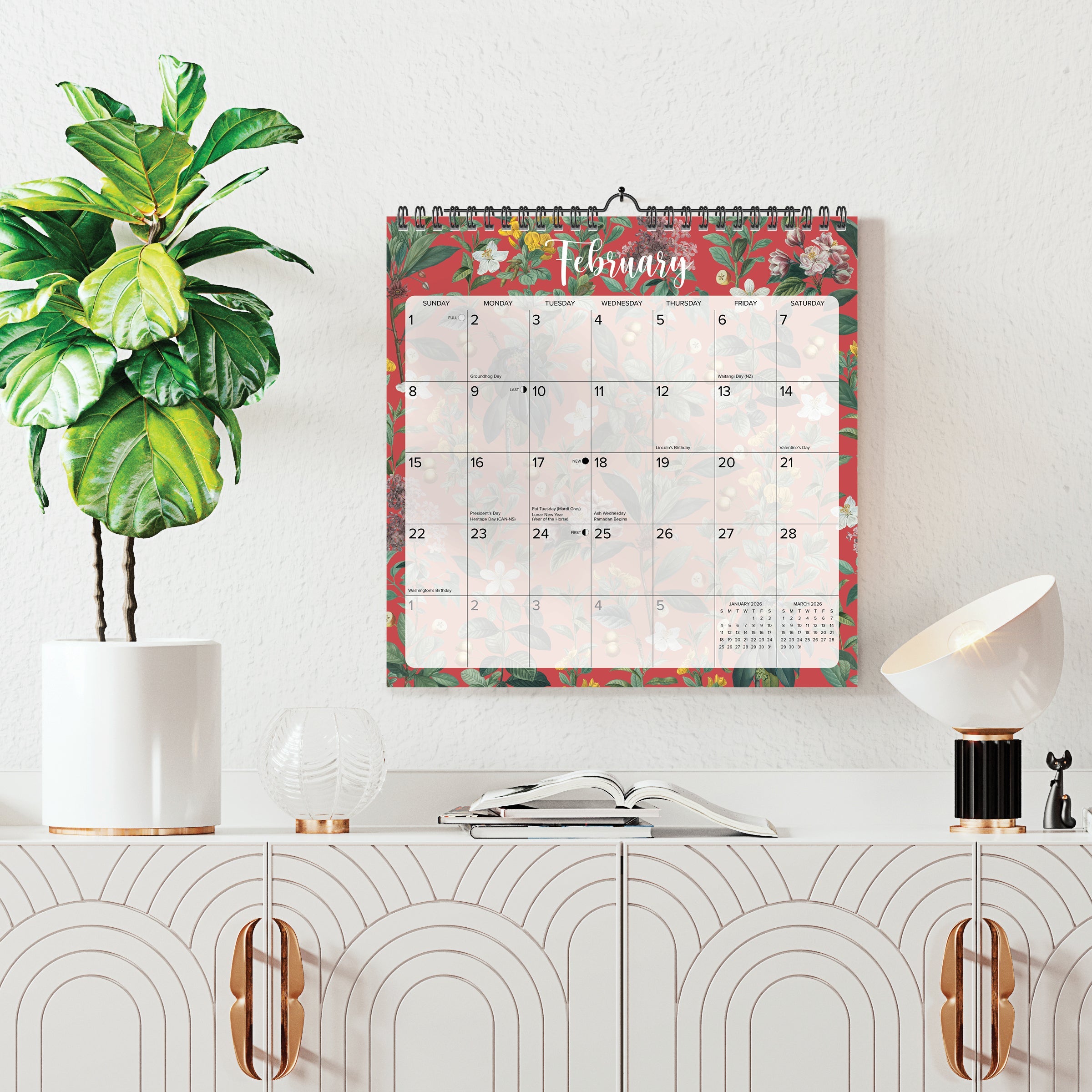 2026 Botanical Nature - Square Wall Calendar