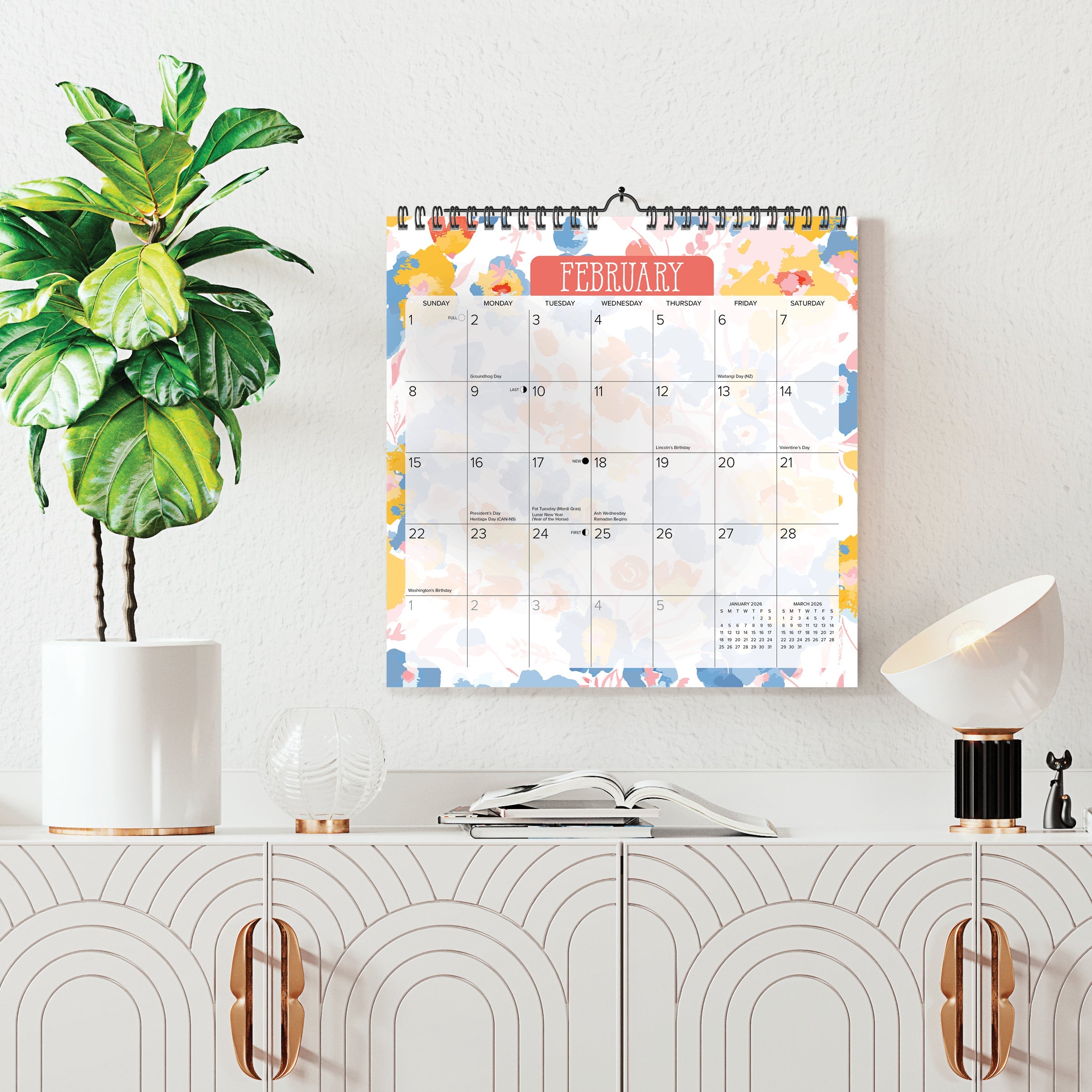 2026 Meadow Flowers - Square Wall Calendar