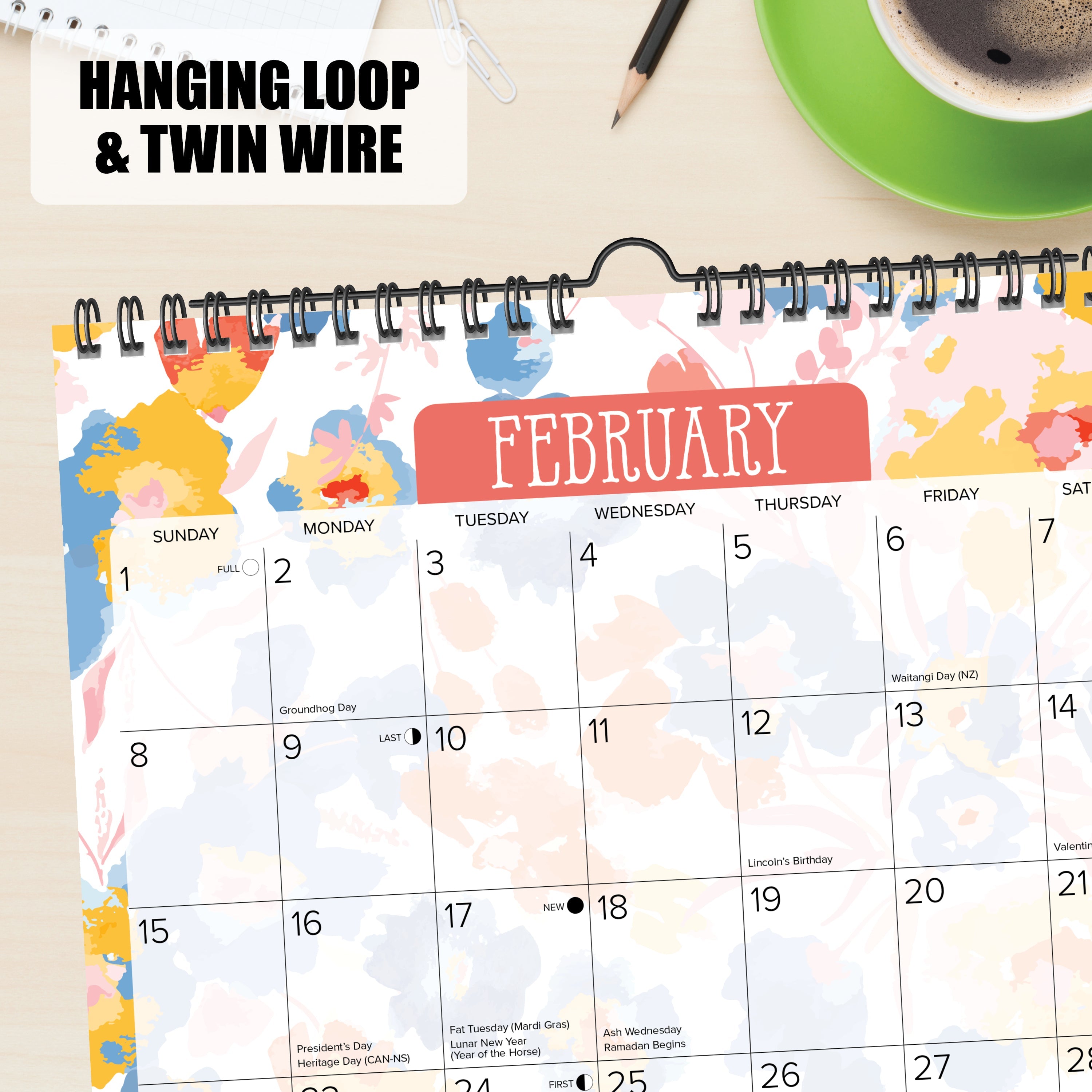 2026 Meadow Flowers - Square Wall Calendar