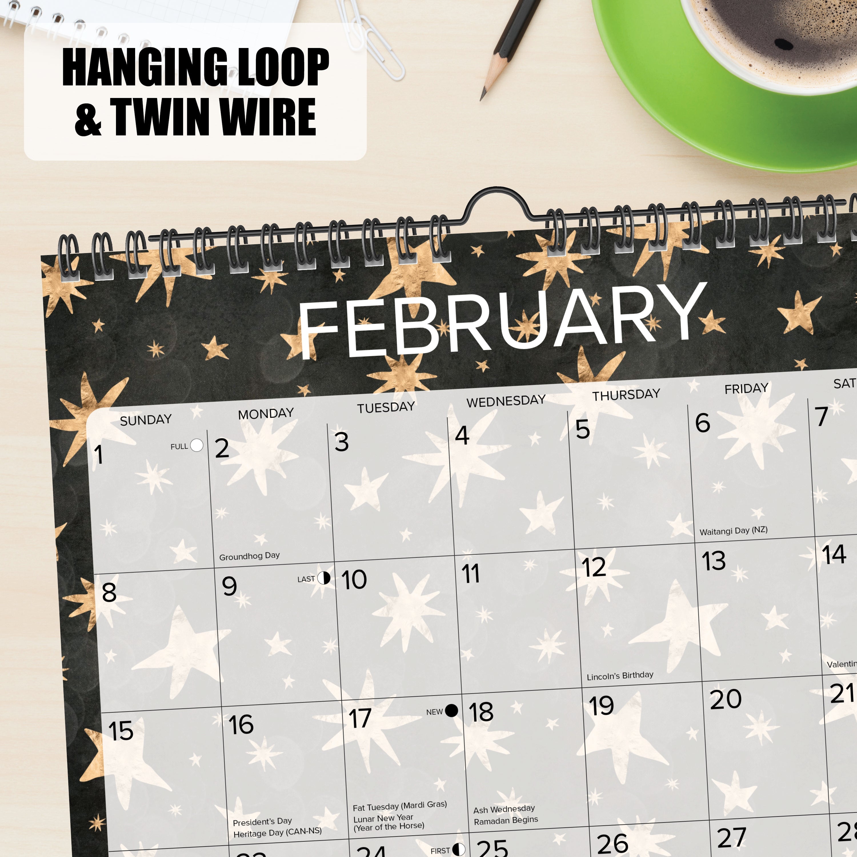 2026 Starry Night - Square Wall Calendar