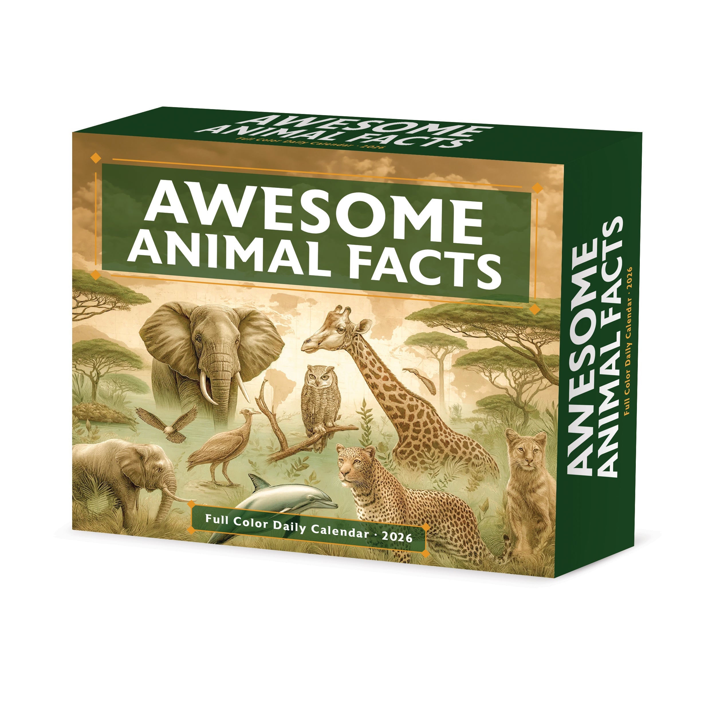 2026 Awesome Animal Facts - Boxed Page-A-Day Calendar