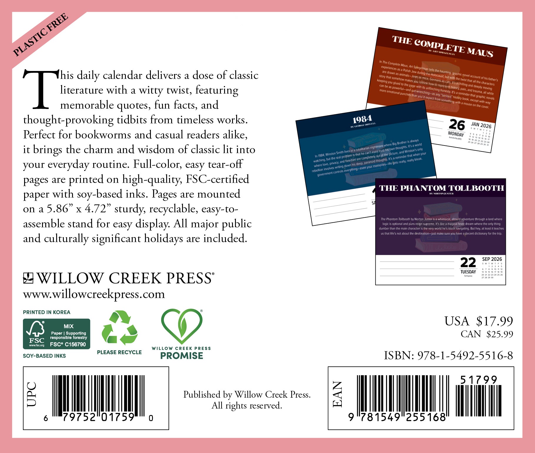 2026 Cover to Cover - Boxed Page-A-Day Calendar