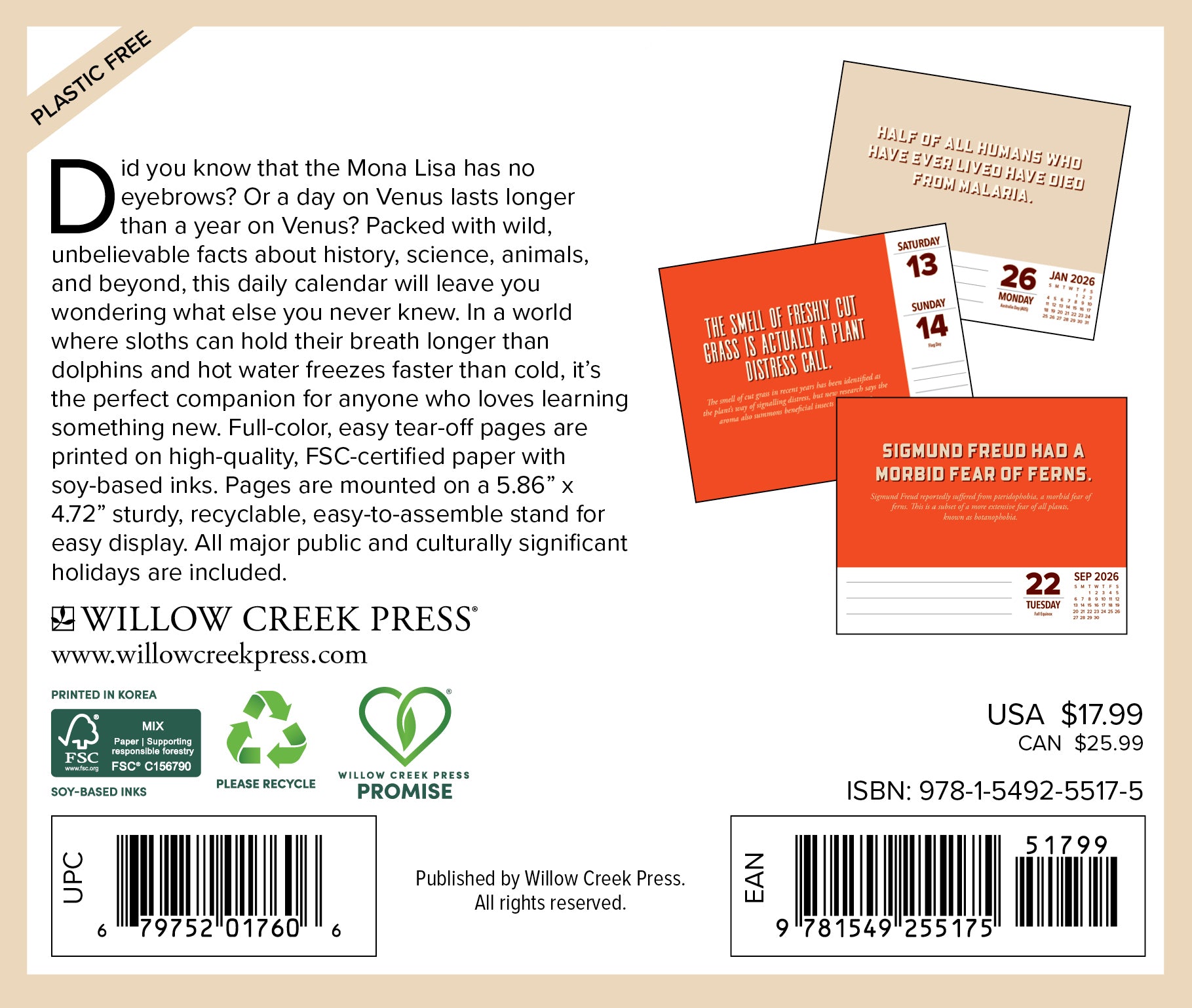 2026 Facts Crazier Than Fiction - Boxed Page-A-Day Calendar