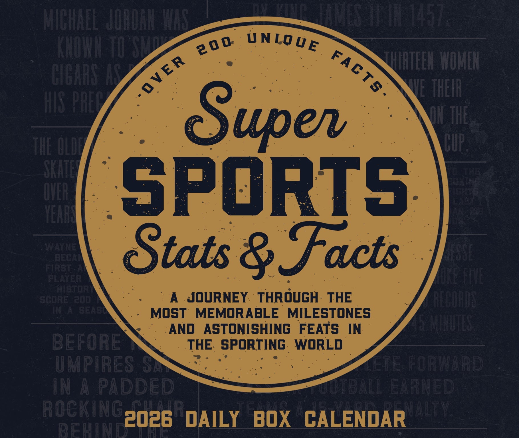 2026 Super Sports Stats & Facts - Boxed Page-A-Day Calendar