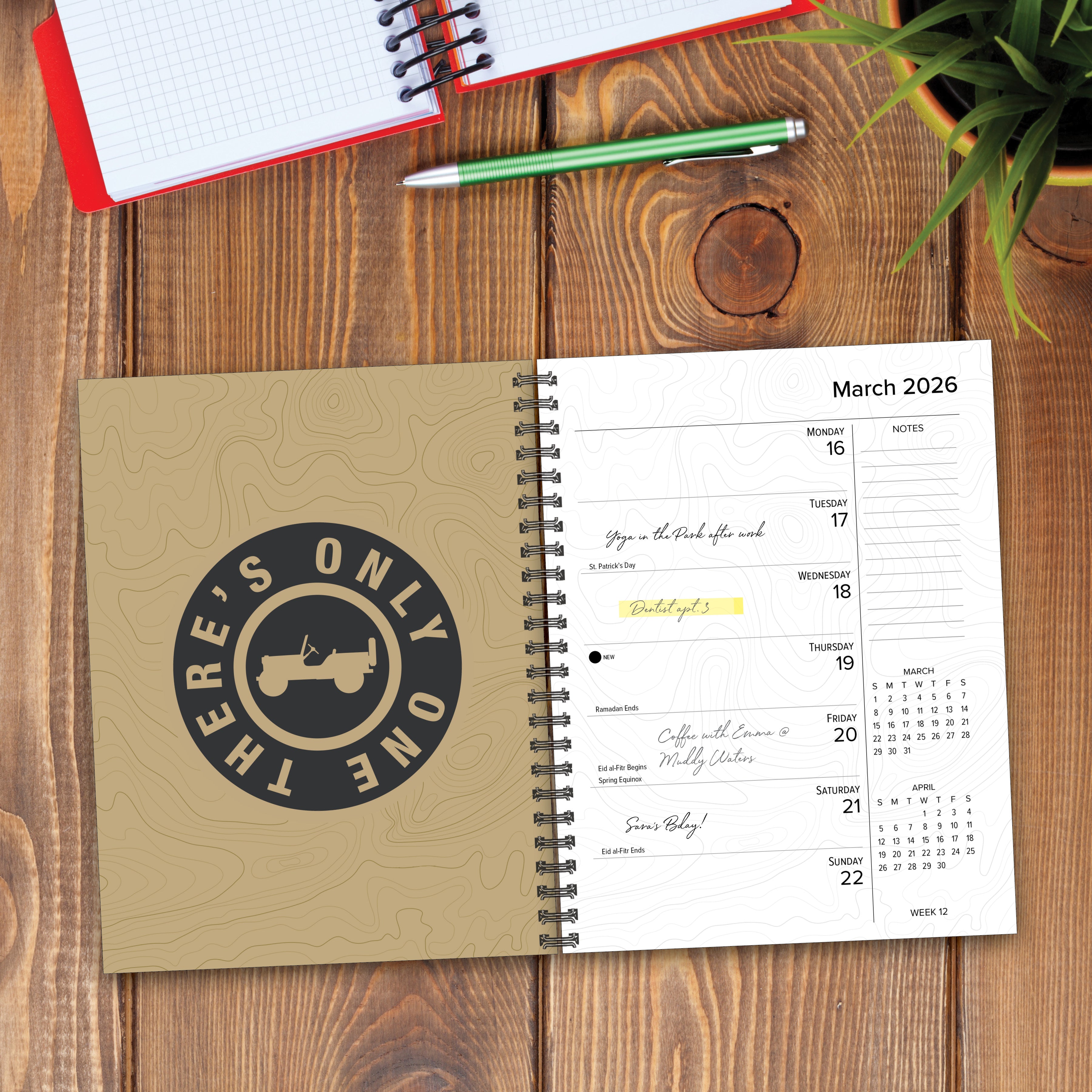 2026 National Parks - Weekly Diary/Planner