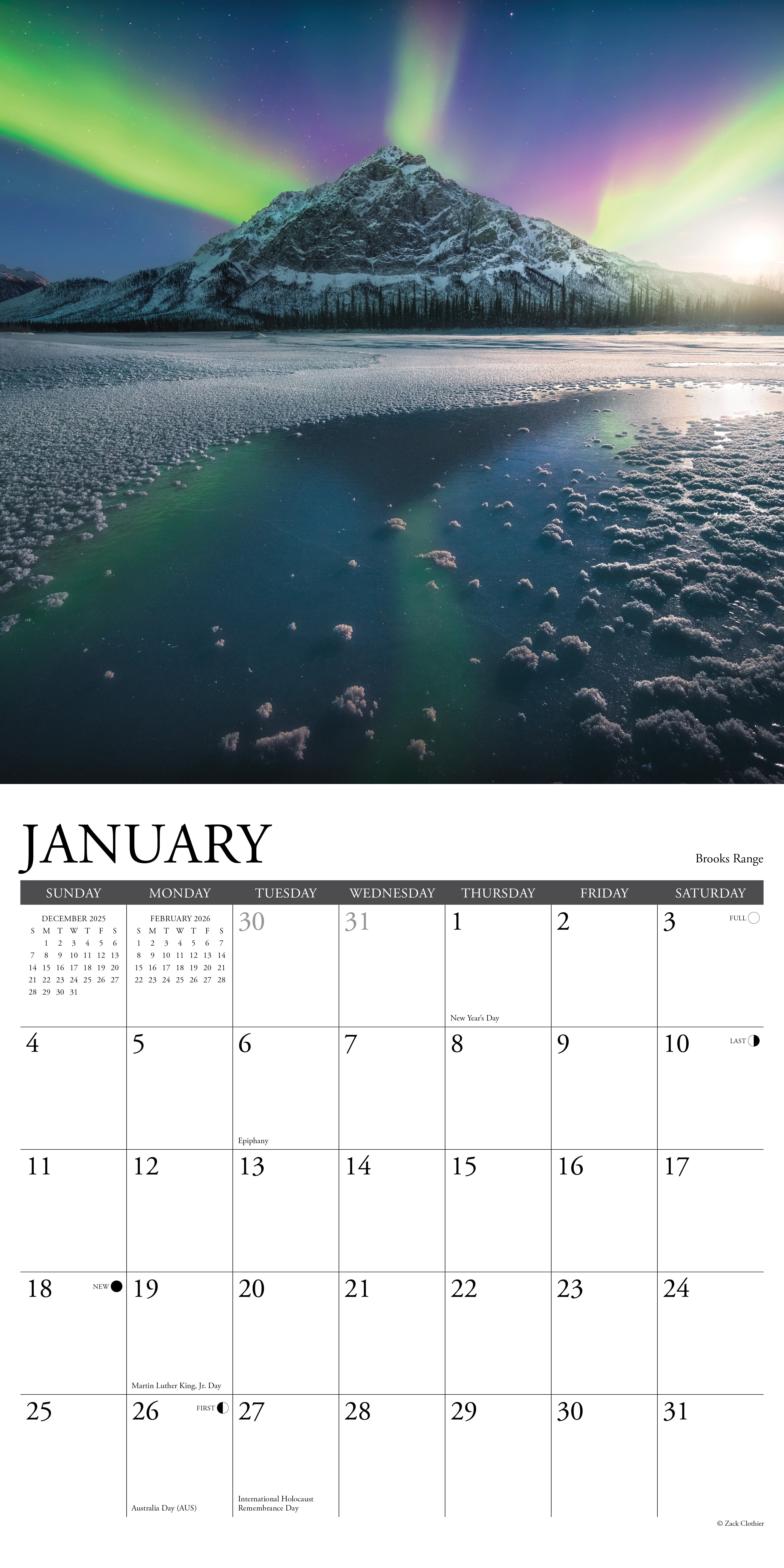 2026 Alaska - Square Wall Calendar