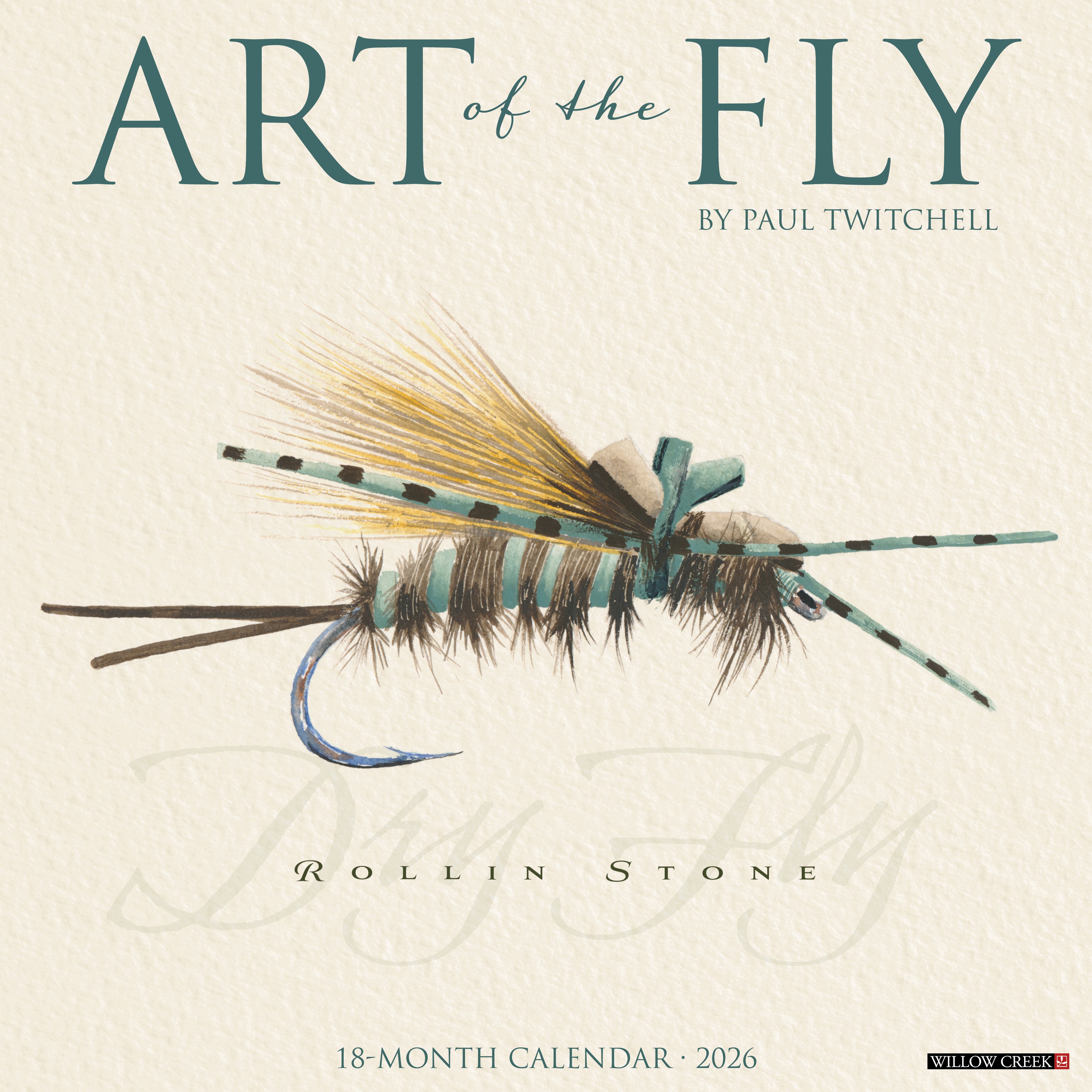 2026 Art of the Fly (By Paul Twitchell) - Square Wall Calendar