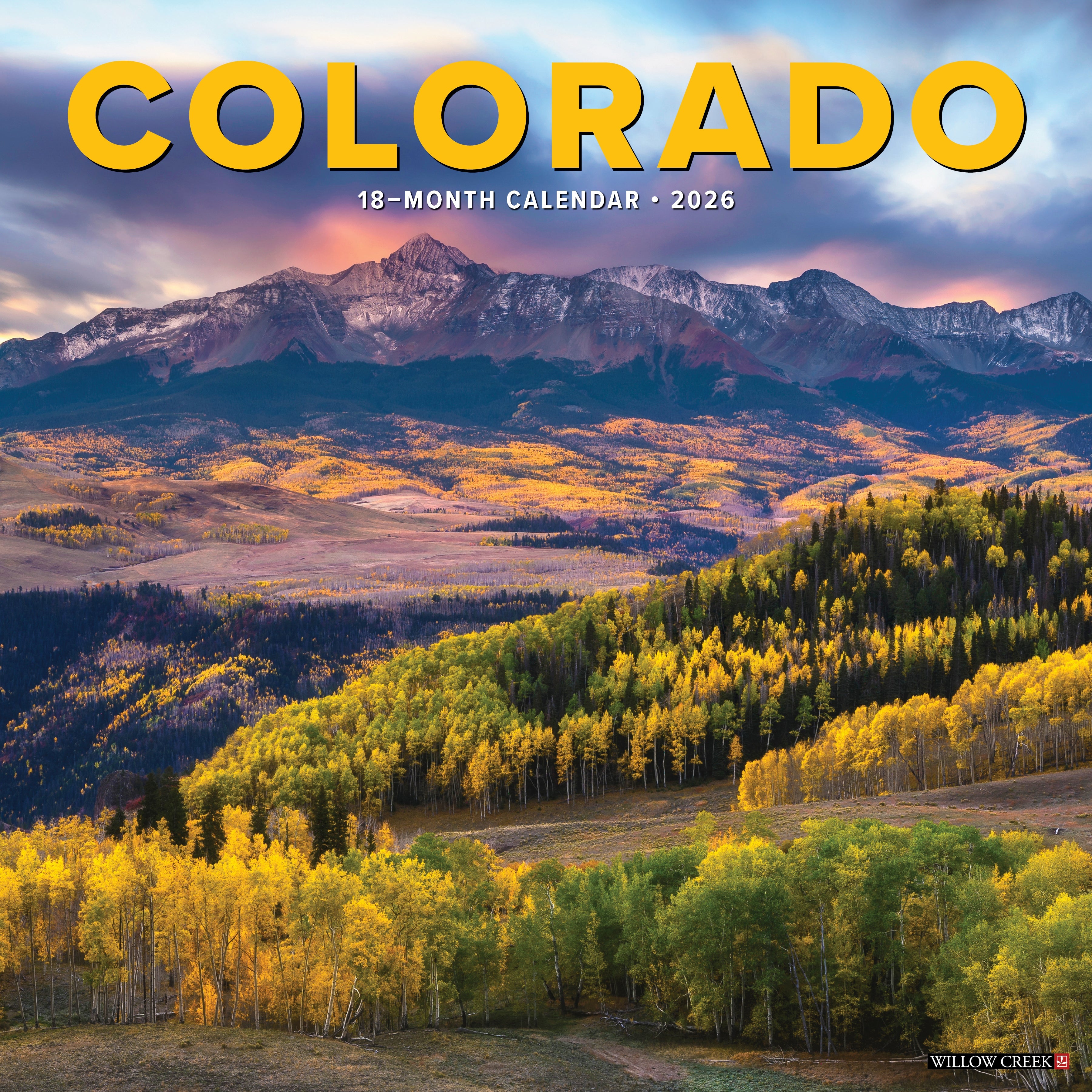 2026 Colorado - Square Wall Calendar