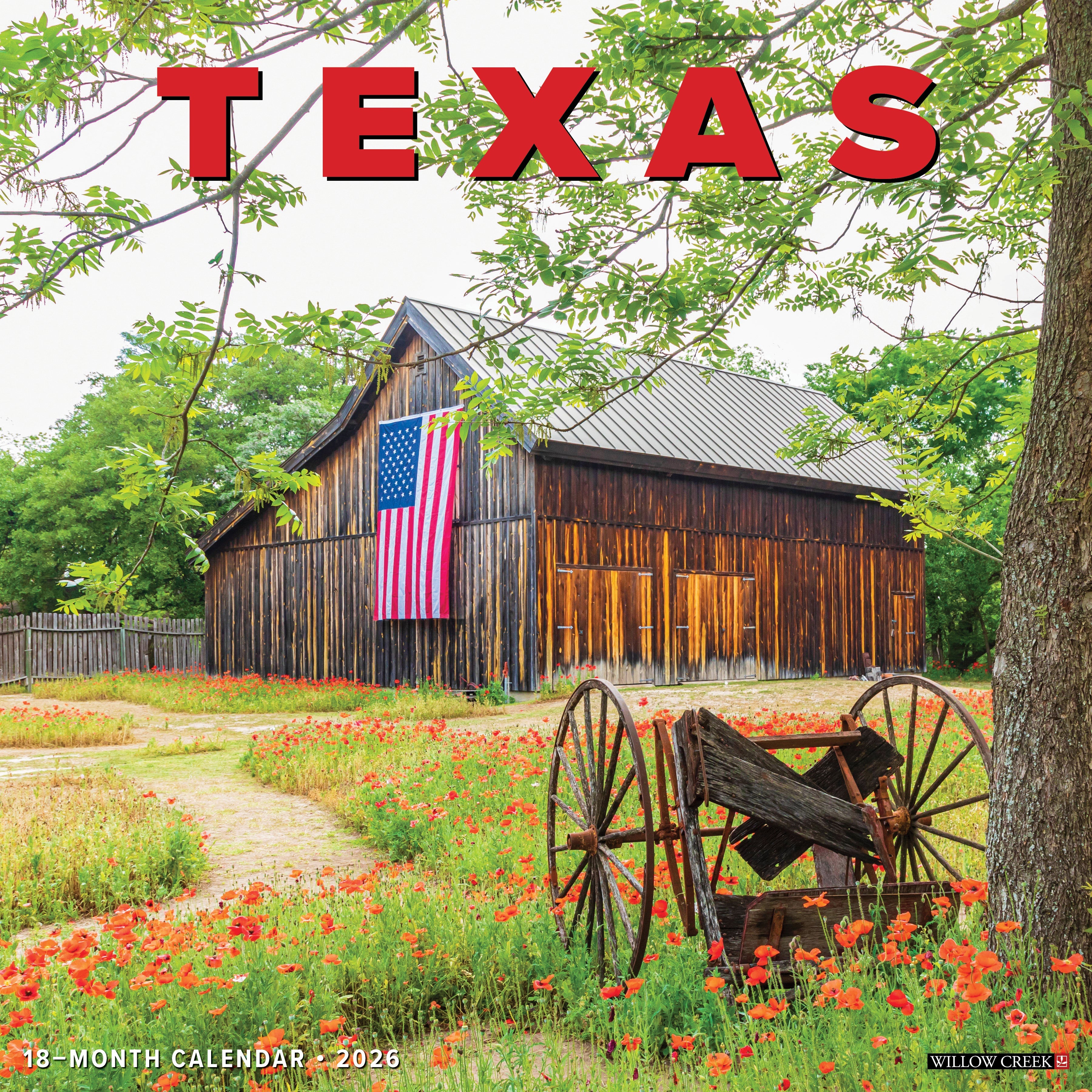 2026 Texas - Square Wall Calendar