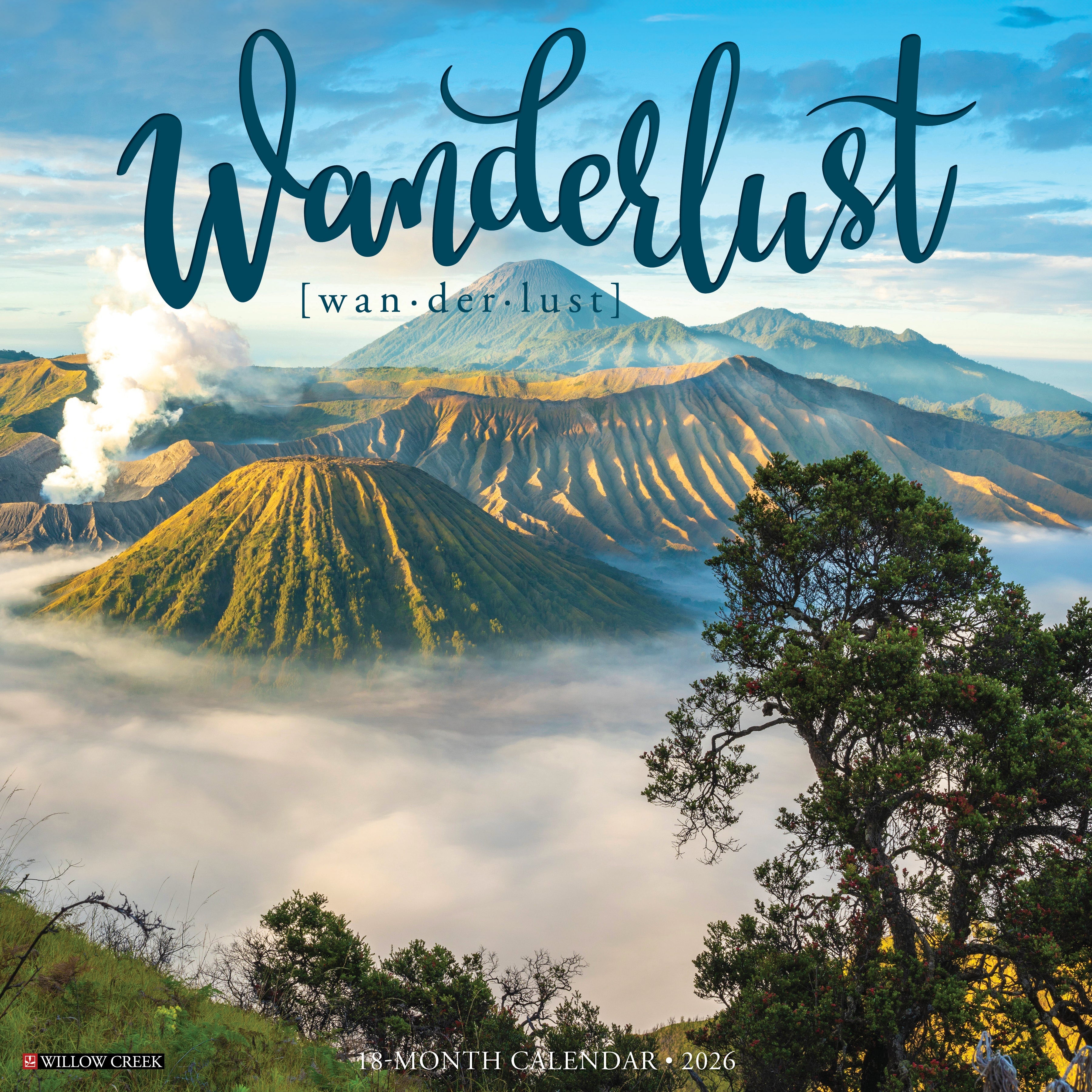 2026 Wanderlust - Square Wall Calendar