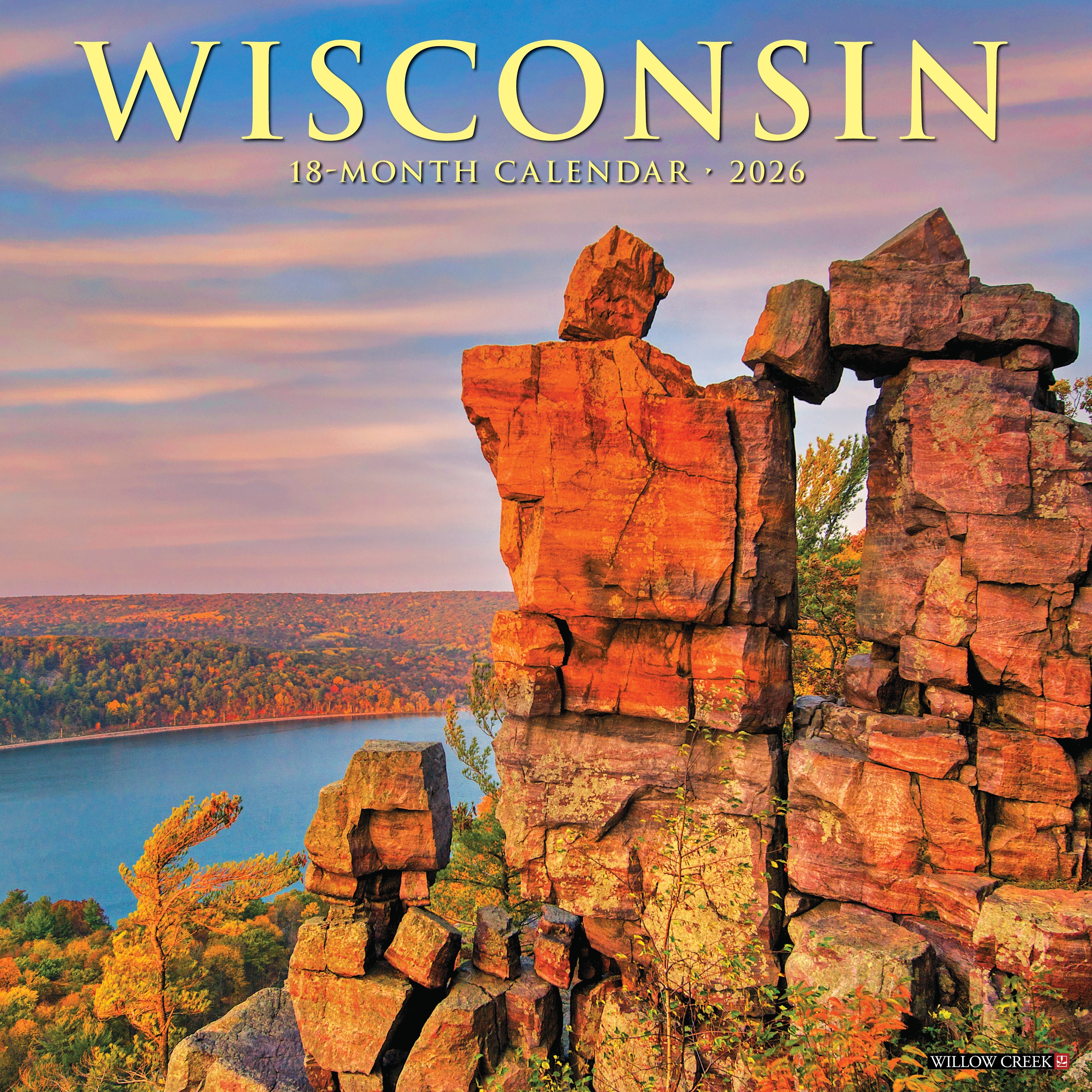 2026 Wisconsin - Square Wall Calendar