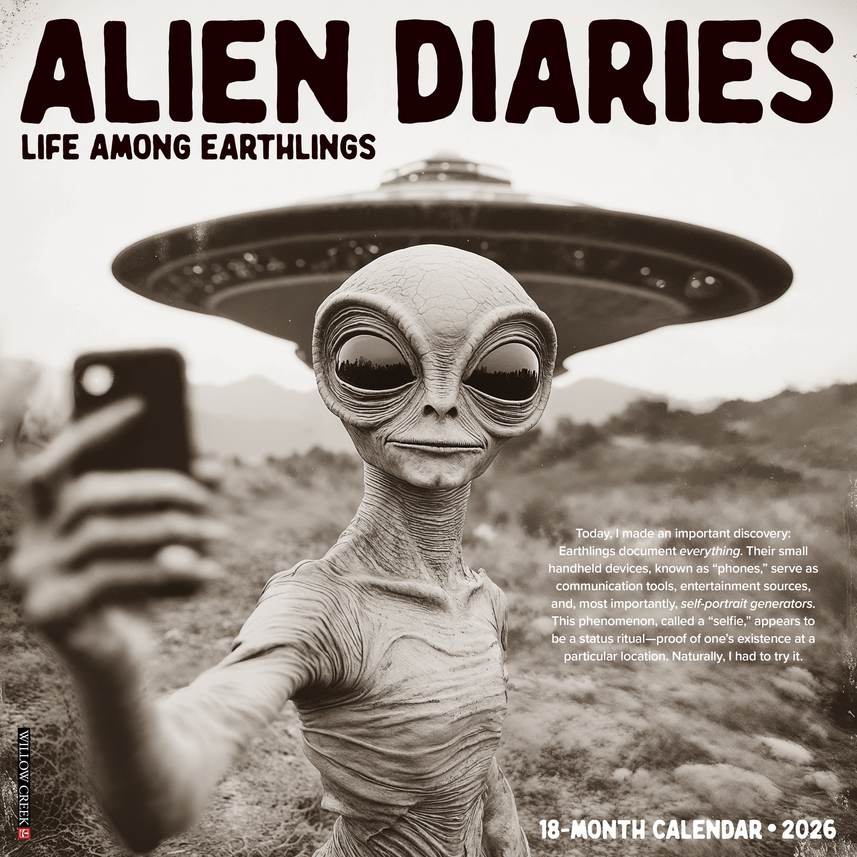 2026 Alien Diaries - Square Wall Calendar