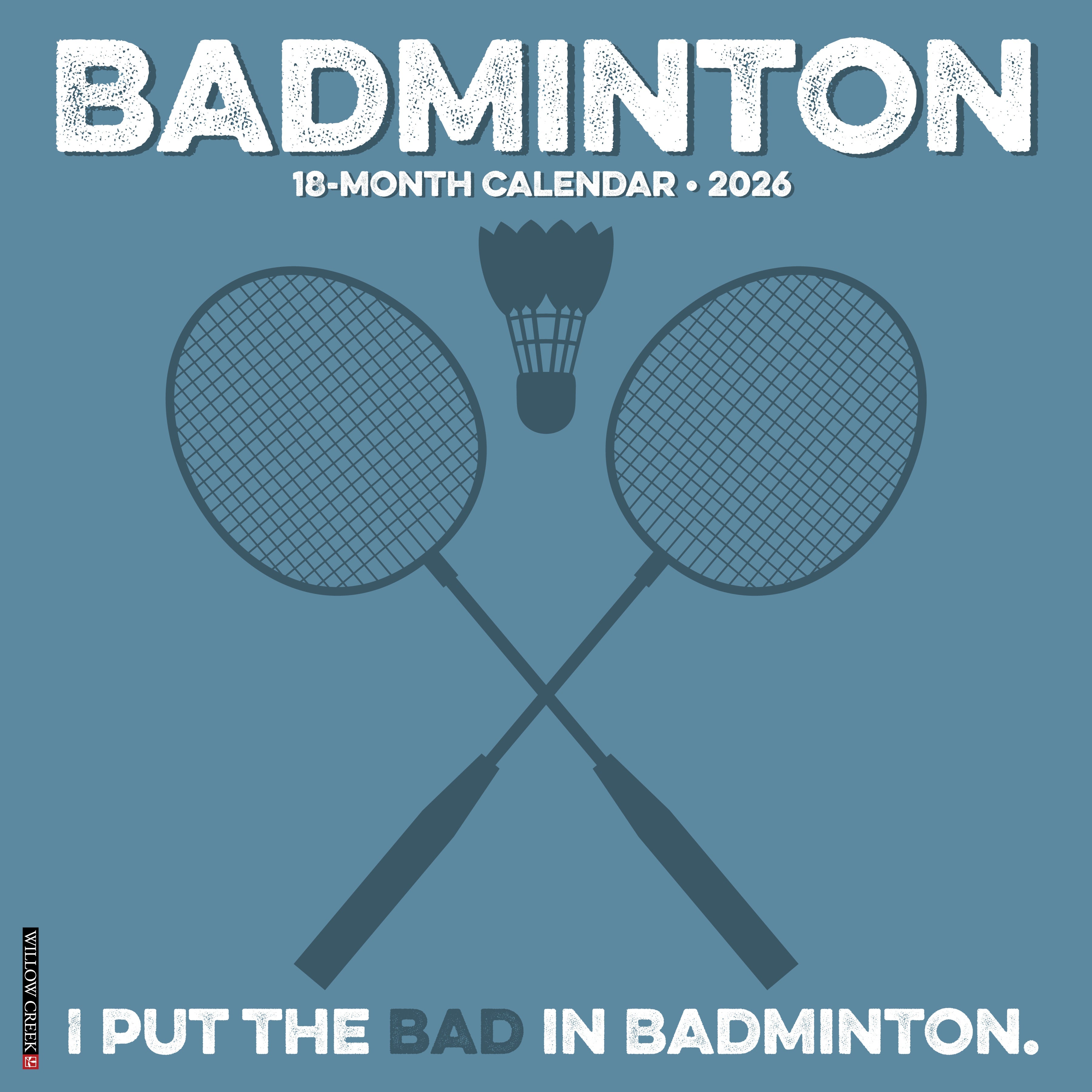 2026 Badminton - Square Wall Calendar