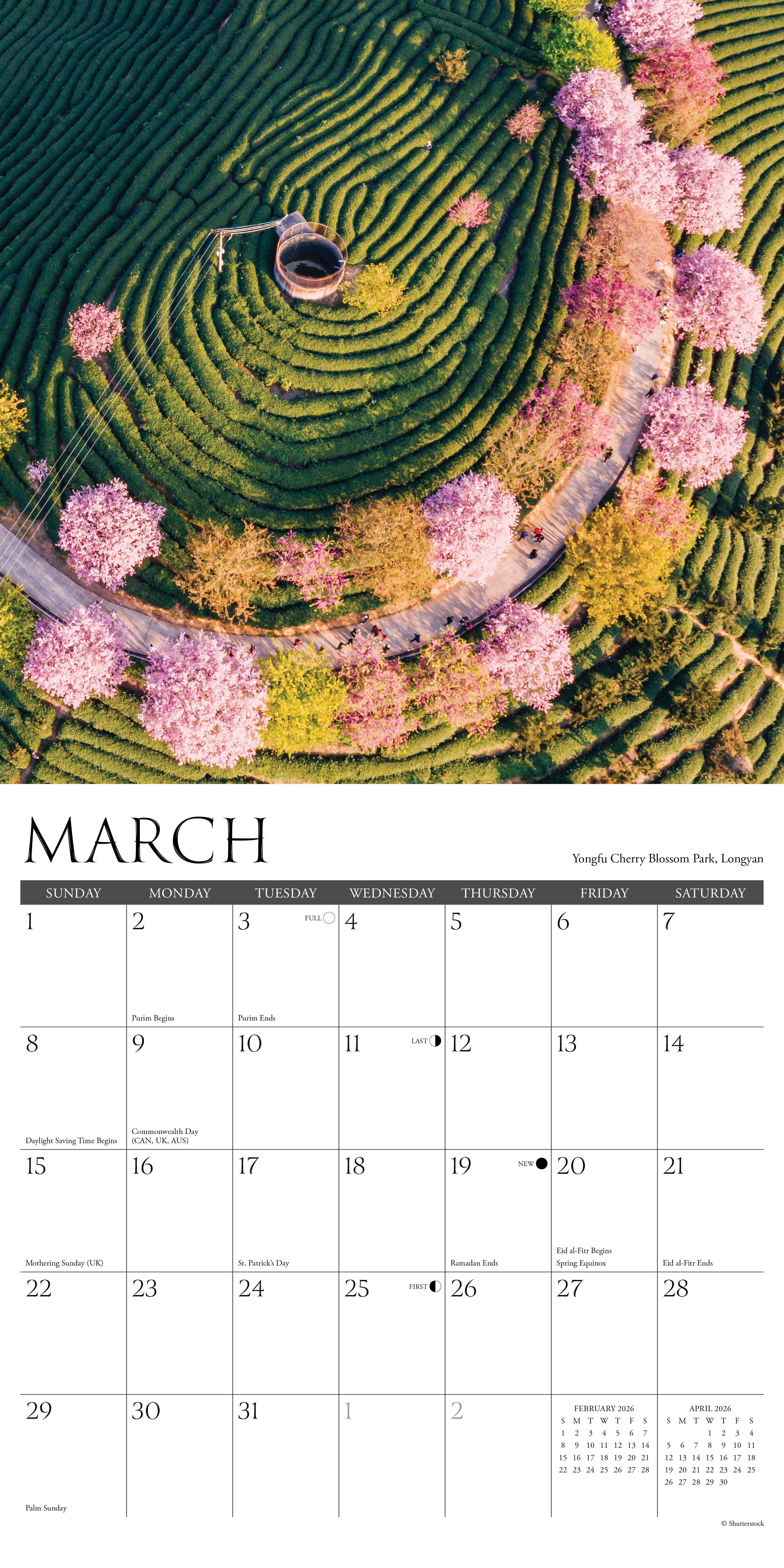 2026 China - Square Wall Calendar
