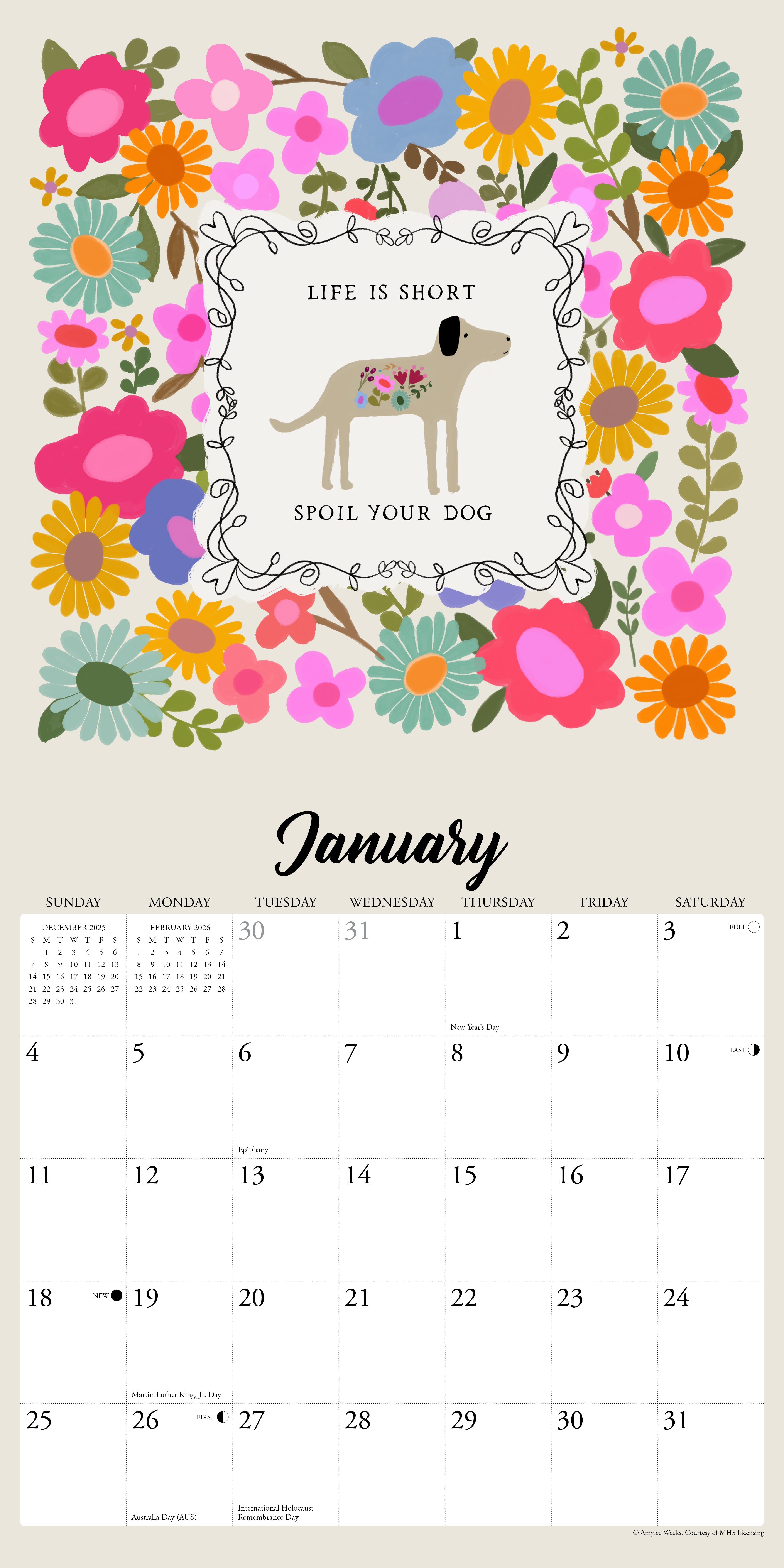 2026 Every Home Needs a Dog - Square Wall Calendar