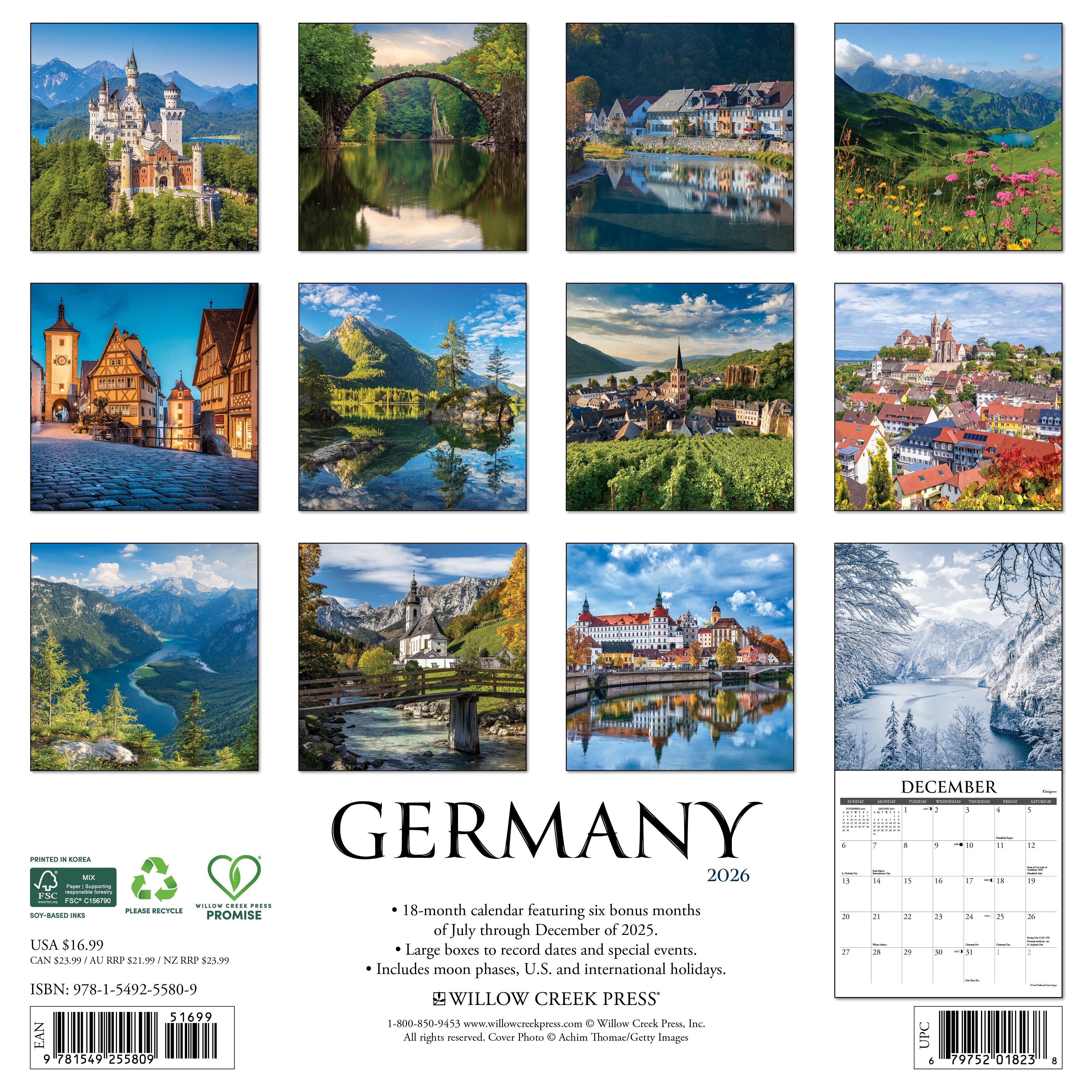2026 Germany - Square Wall Calendar