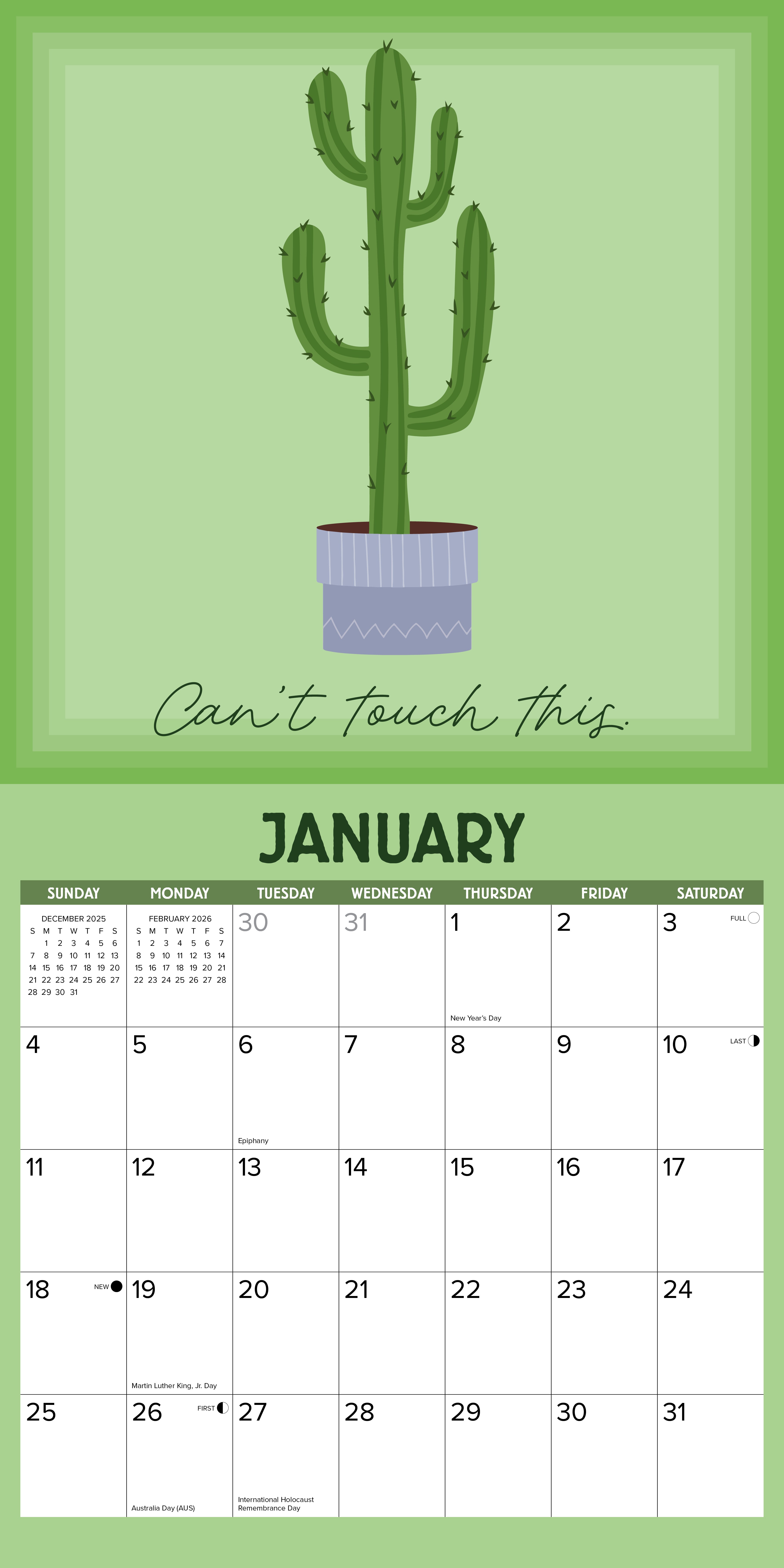 2026 Plantrovert - Square Wall Calendar