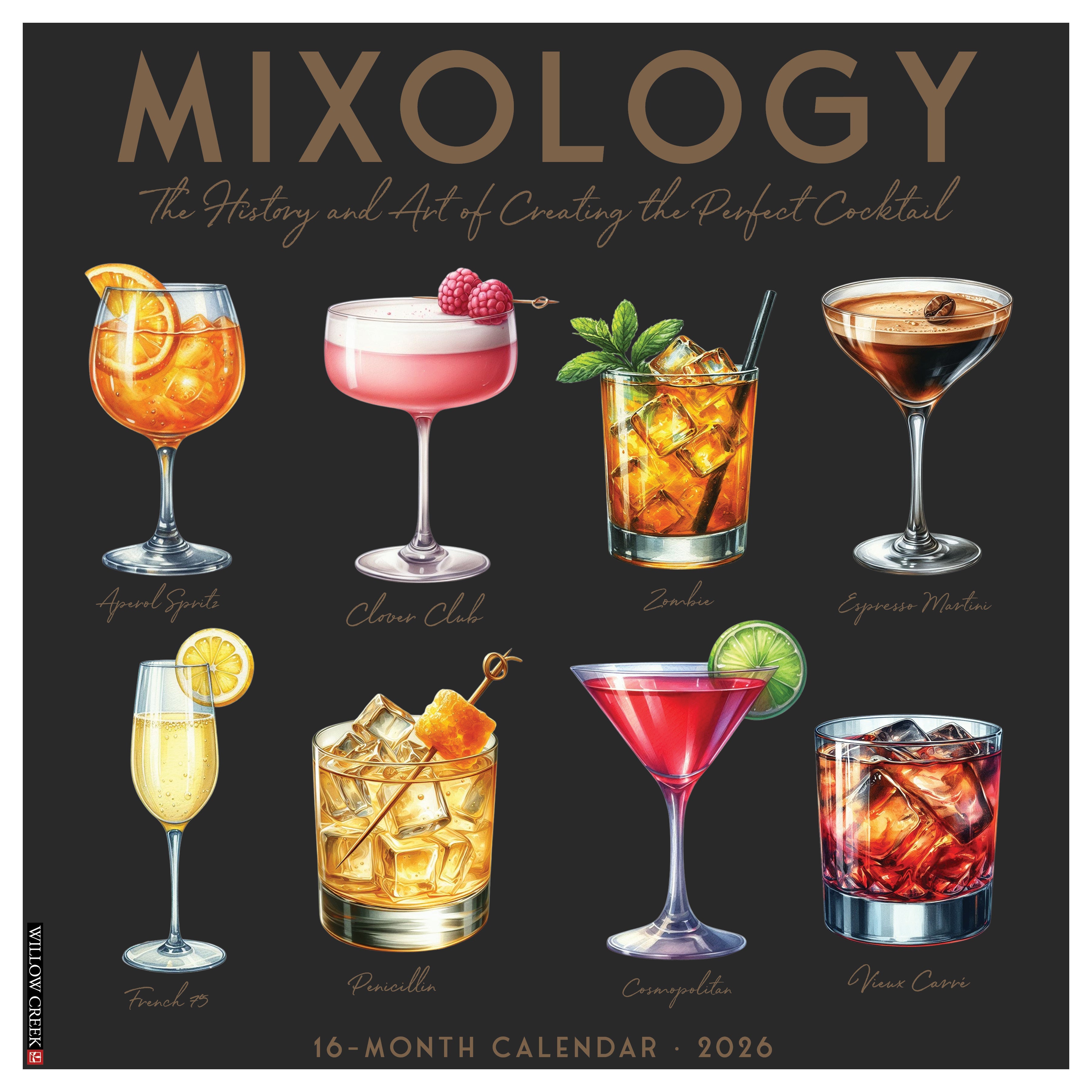 2026 Mixology - Square Wall Calendar
