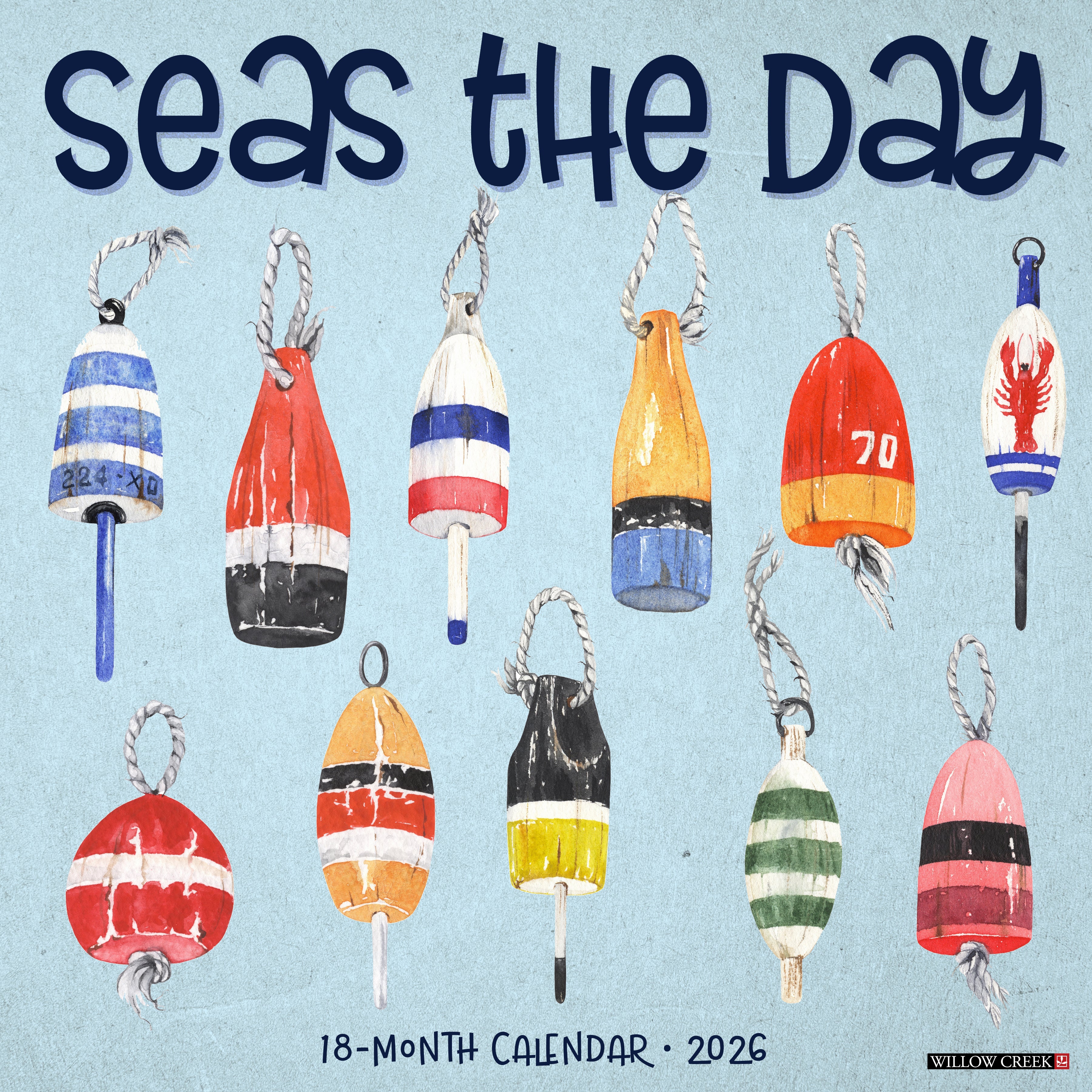 2026 Seas the Day - Square Wall Calendar
