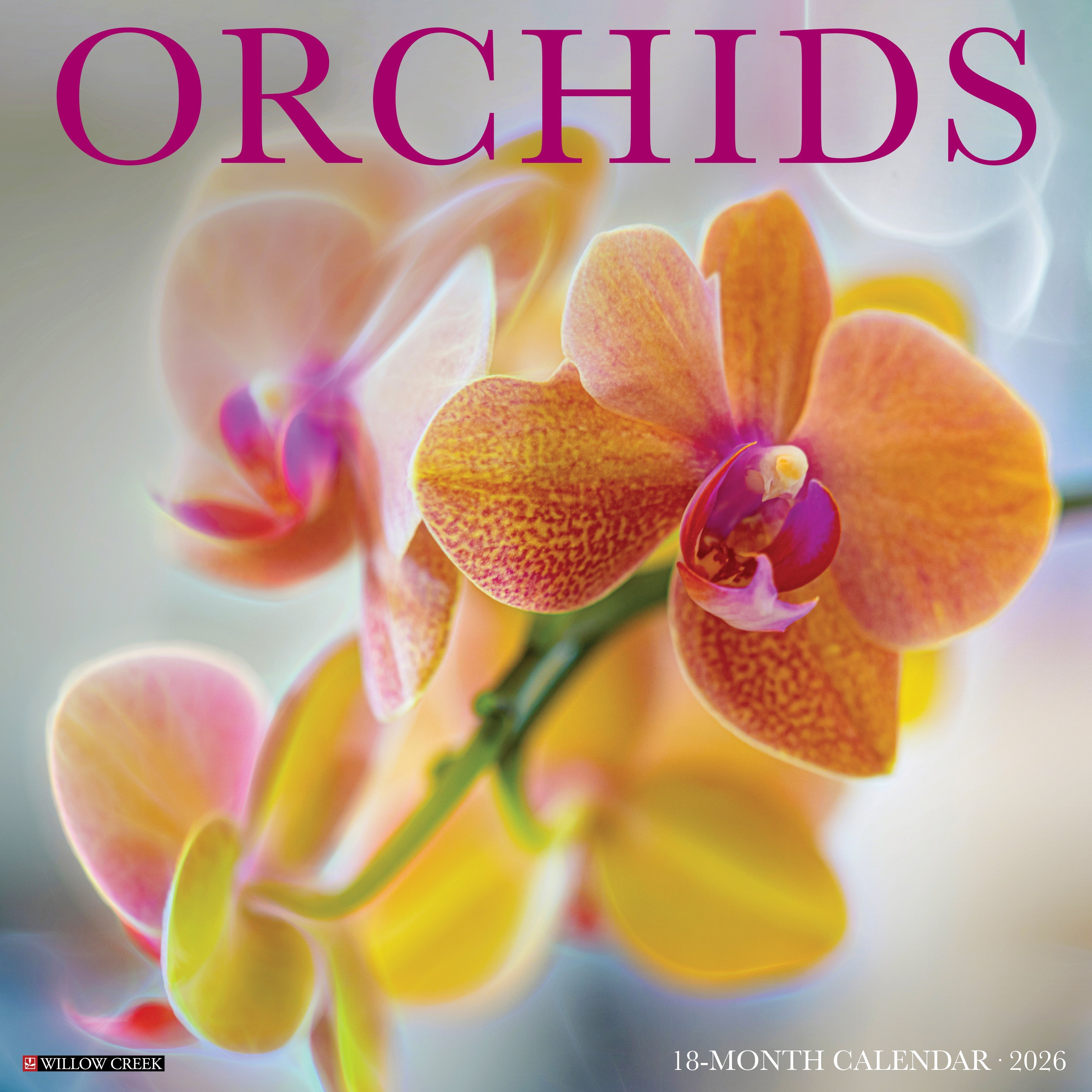 2026 Orchids - Square Wall Calendar