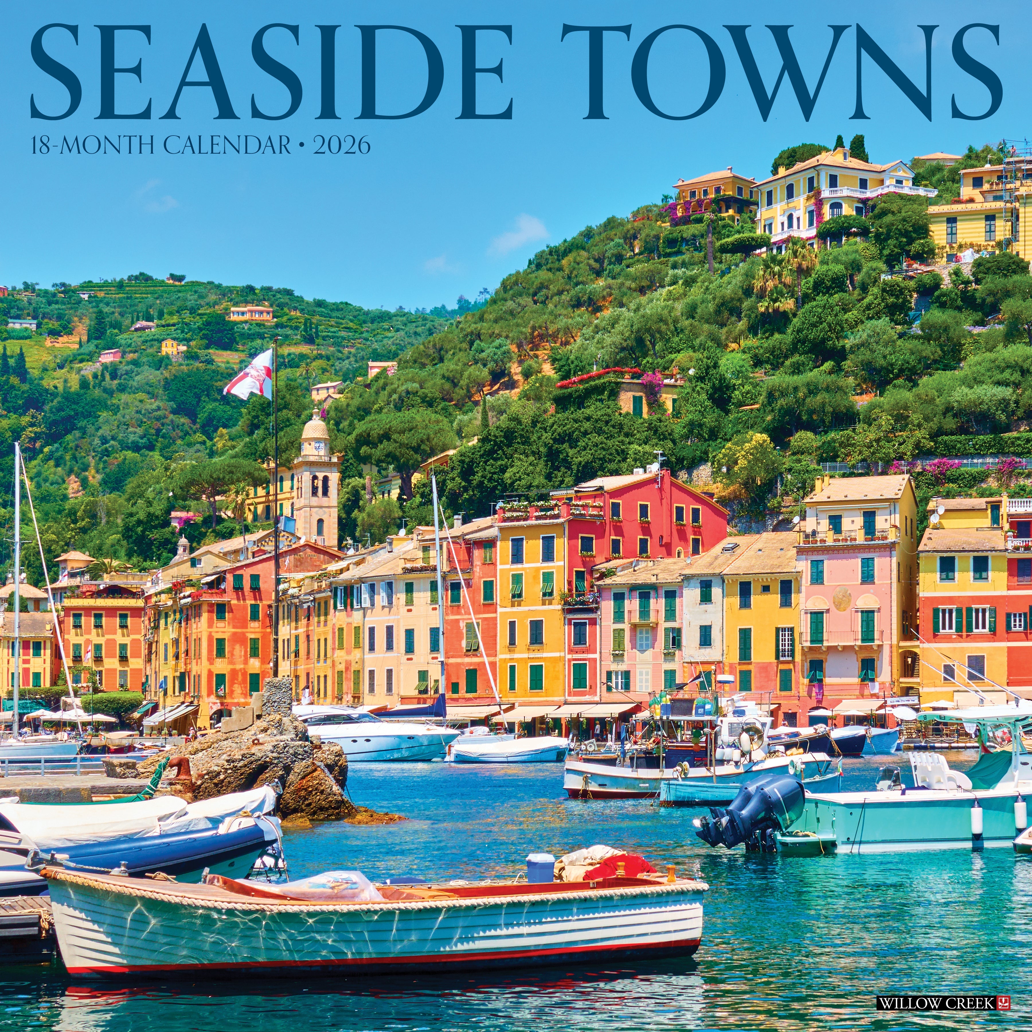 2026 Seaside Towns - Square Wall Calendar