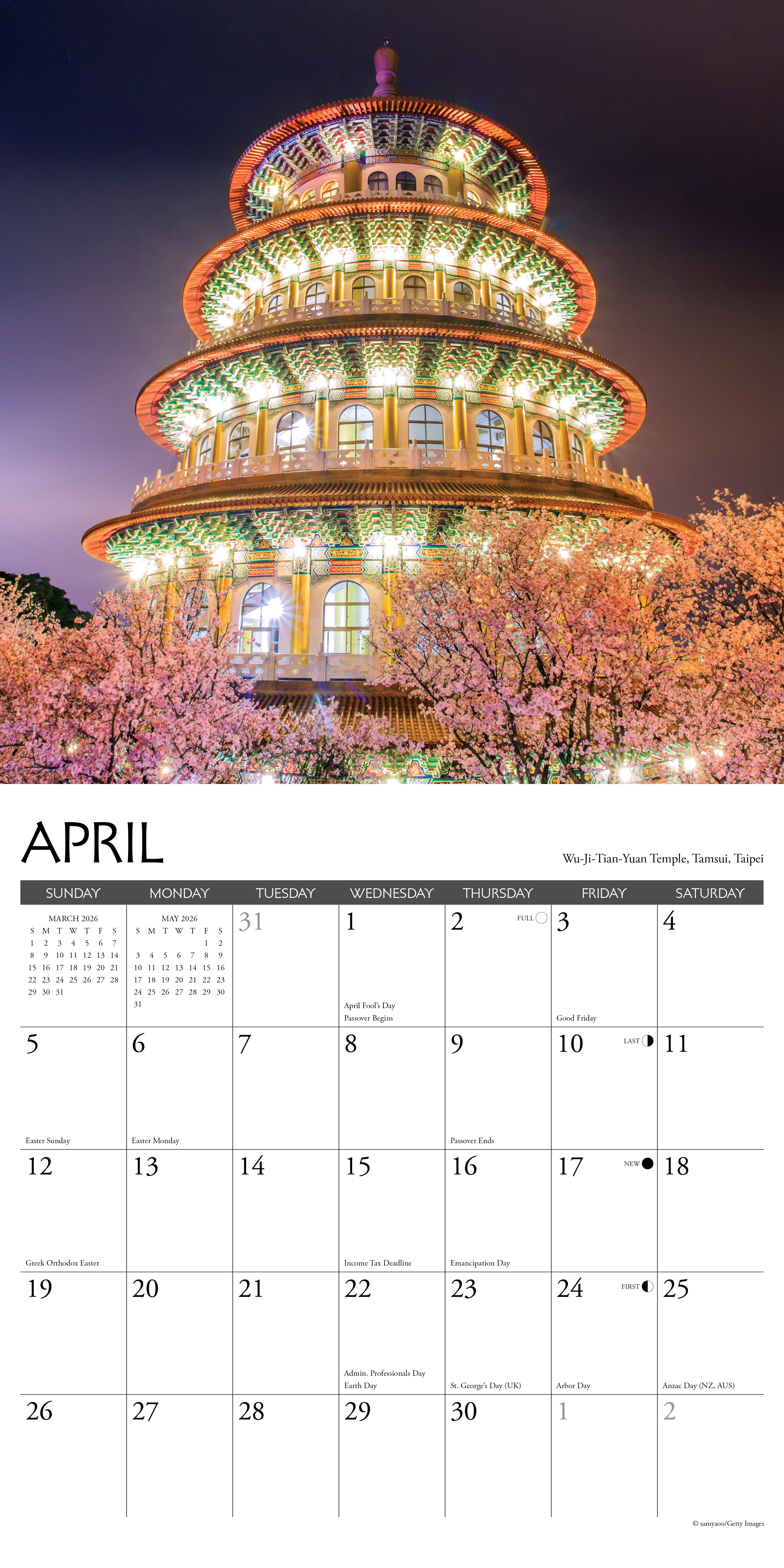 2026 Taiwan - Square Wall Calendar