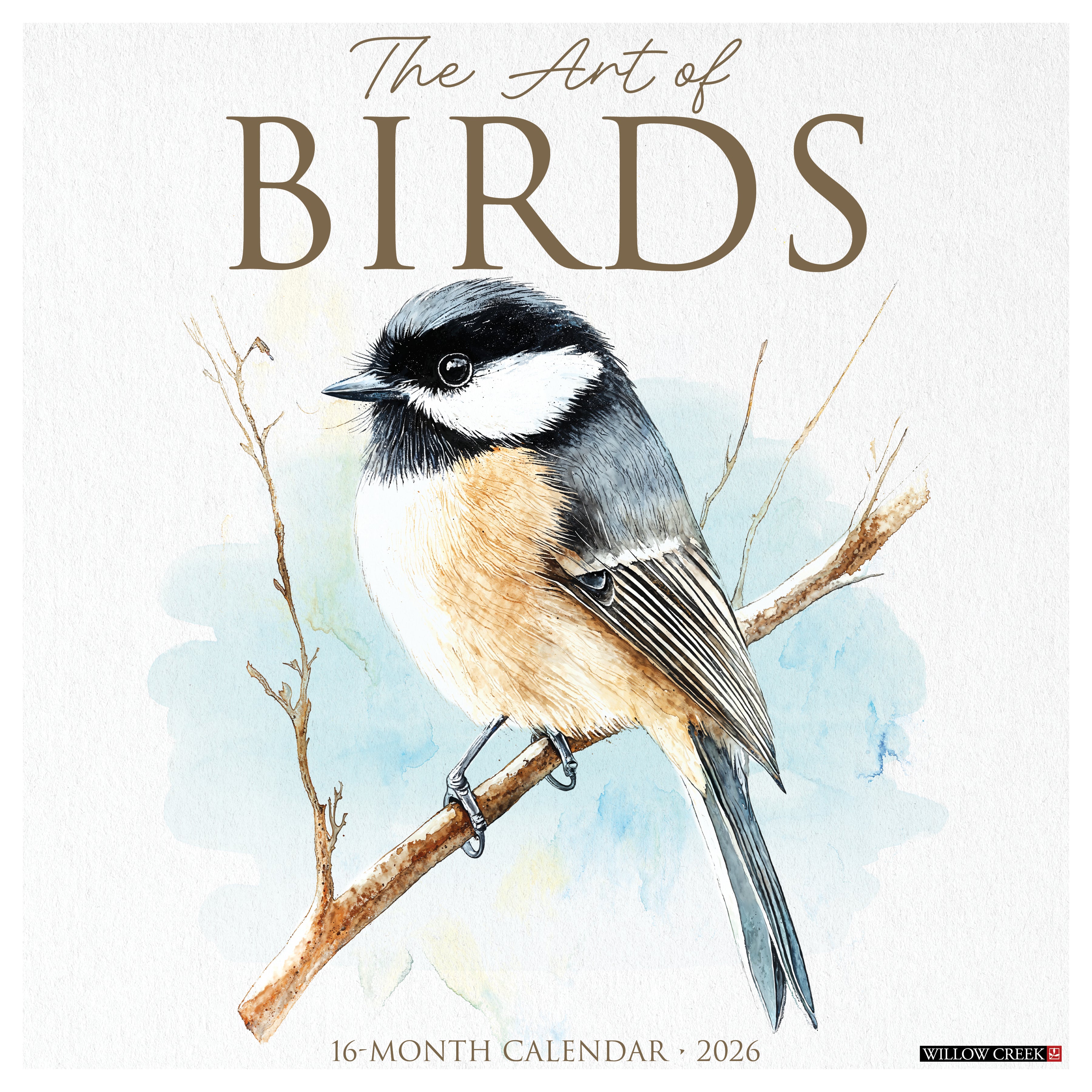 2026 The Art of Birds - Square Wall Calendar