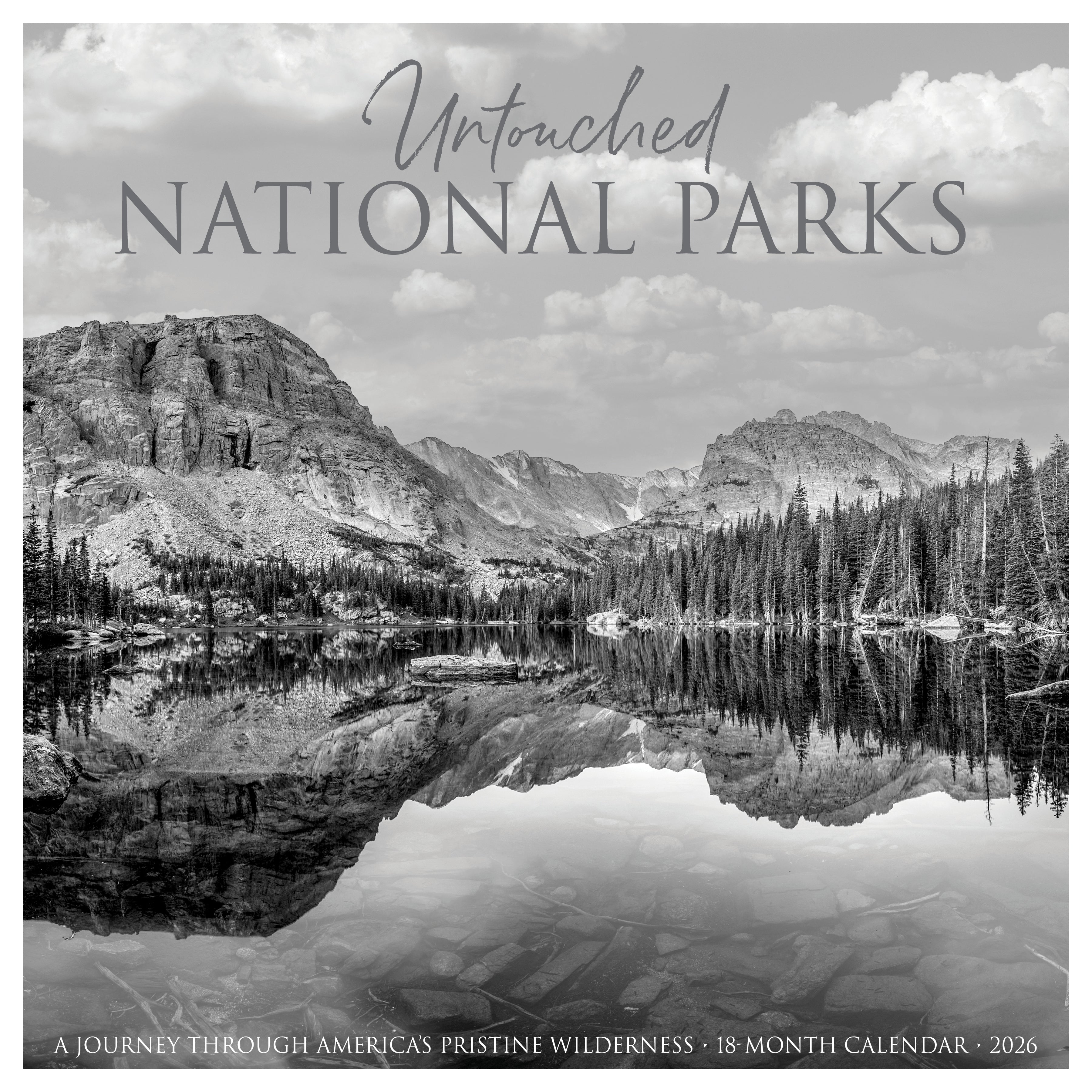 2026 Untouched National Parks - Square Wall Calendar