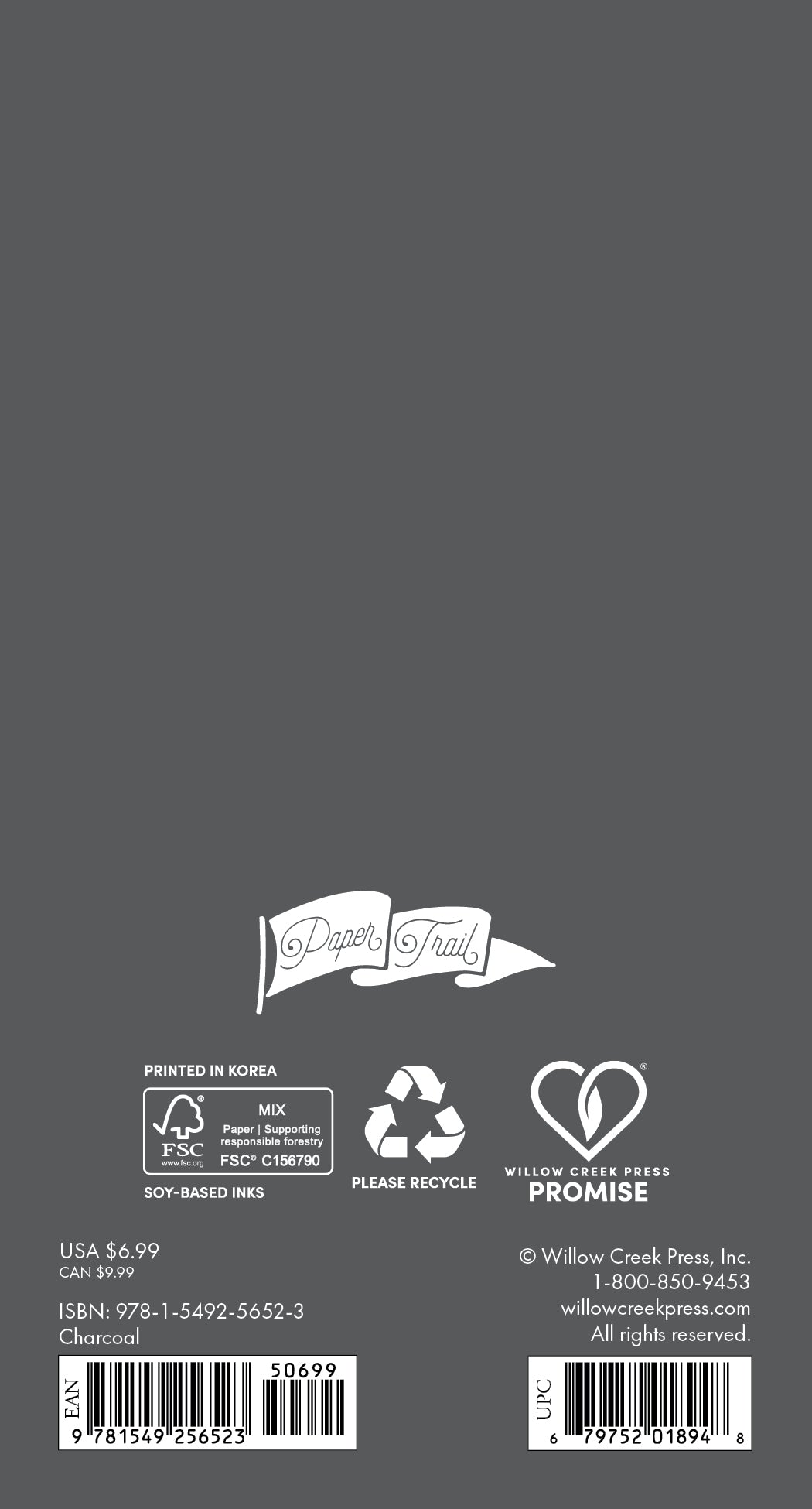 2026-2027 Charcoal - Monthly Pocket Diary/Planner