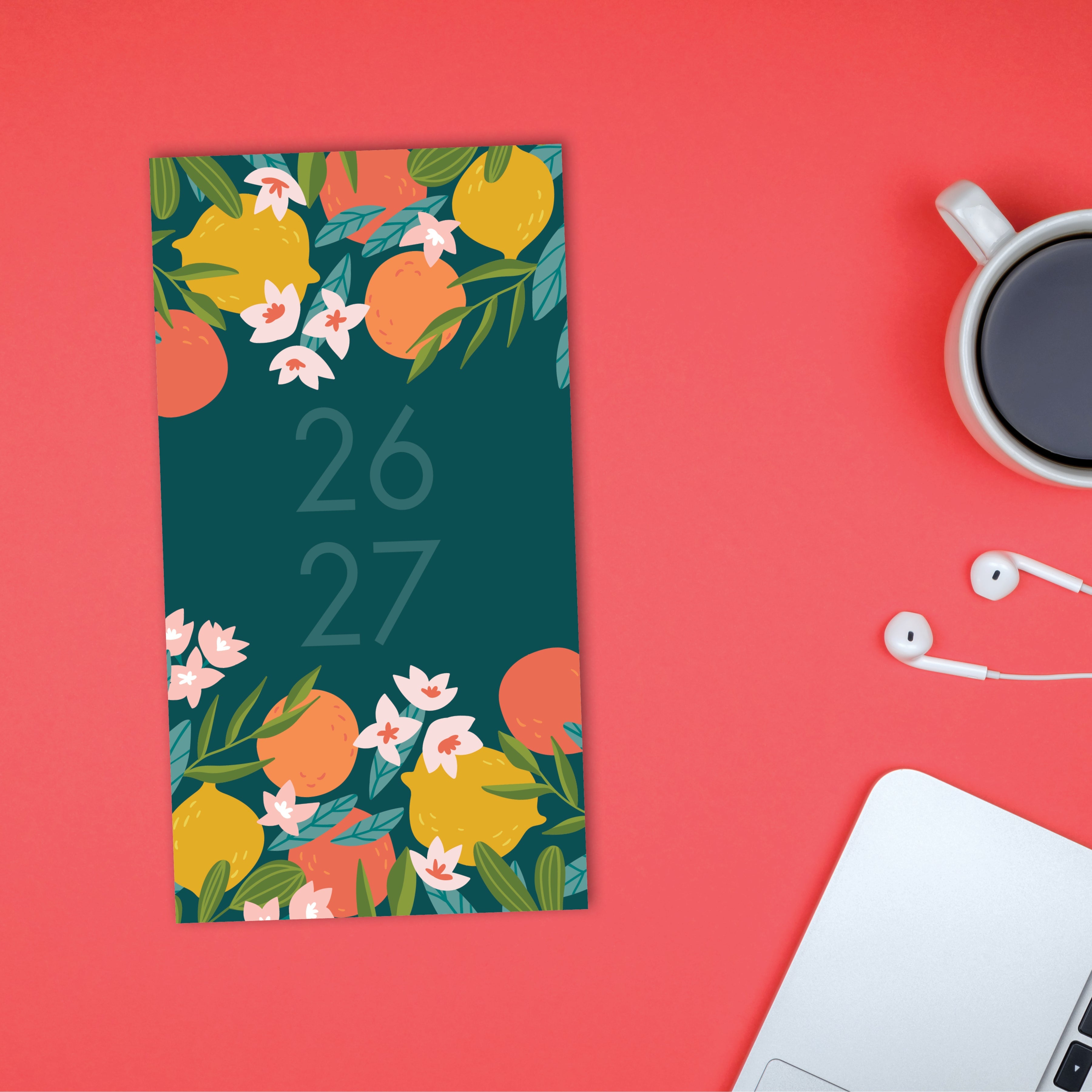 2026-2027 Floral Punch - Monthly Pocket Diary/Planner