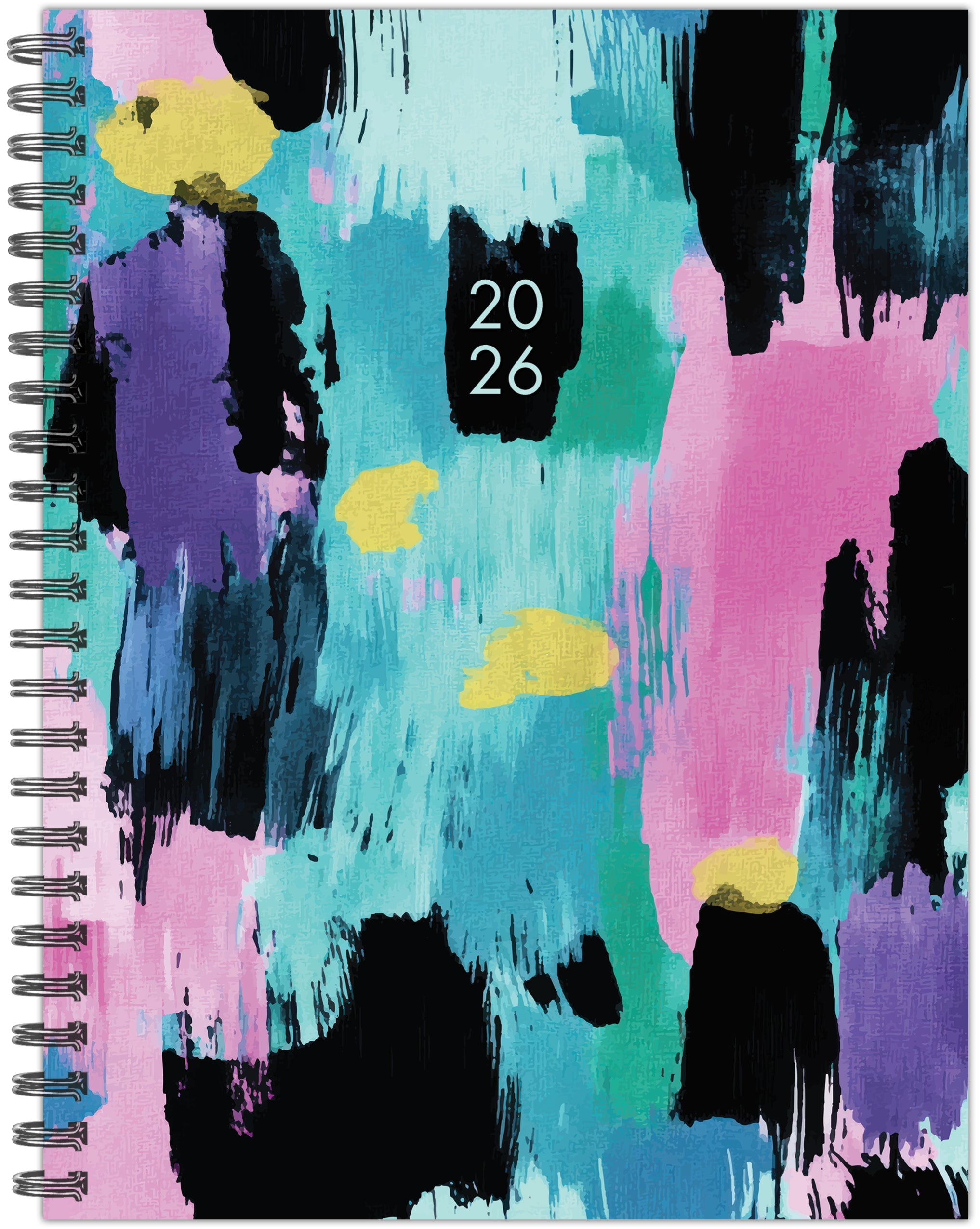 2026 Abstract Paint - Monthly & Weekly Diary/Planner