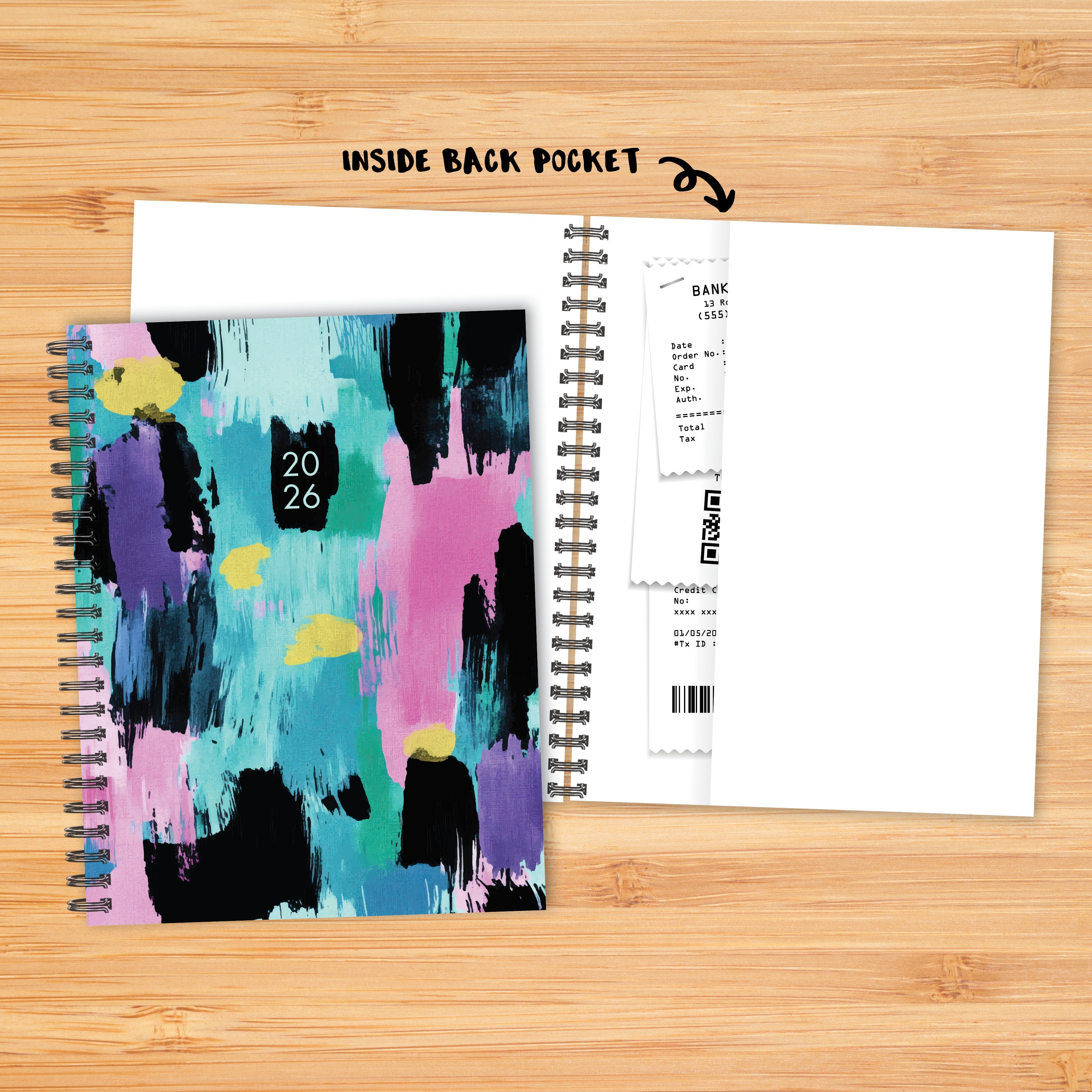 2026 Abstract Paint - Monthly & Weekly Diary/Planner