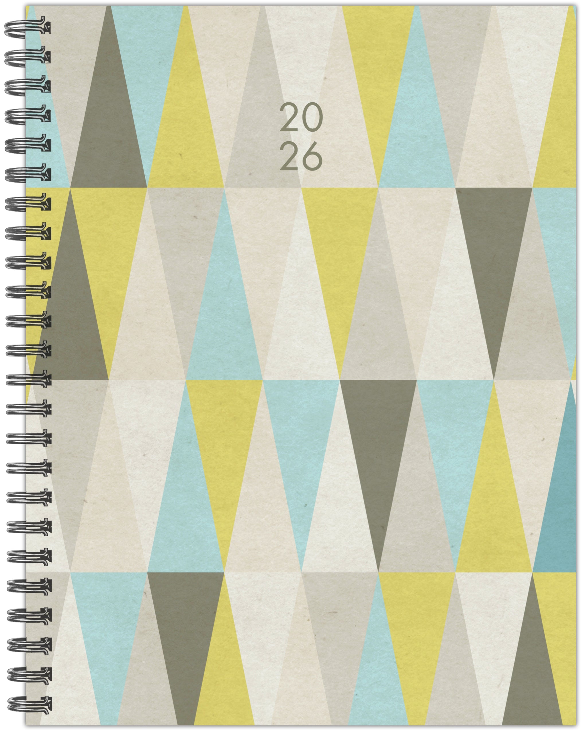 2026 Geometric Gray - Monthly & Weekly Diary/Planner