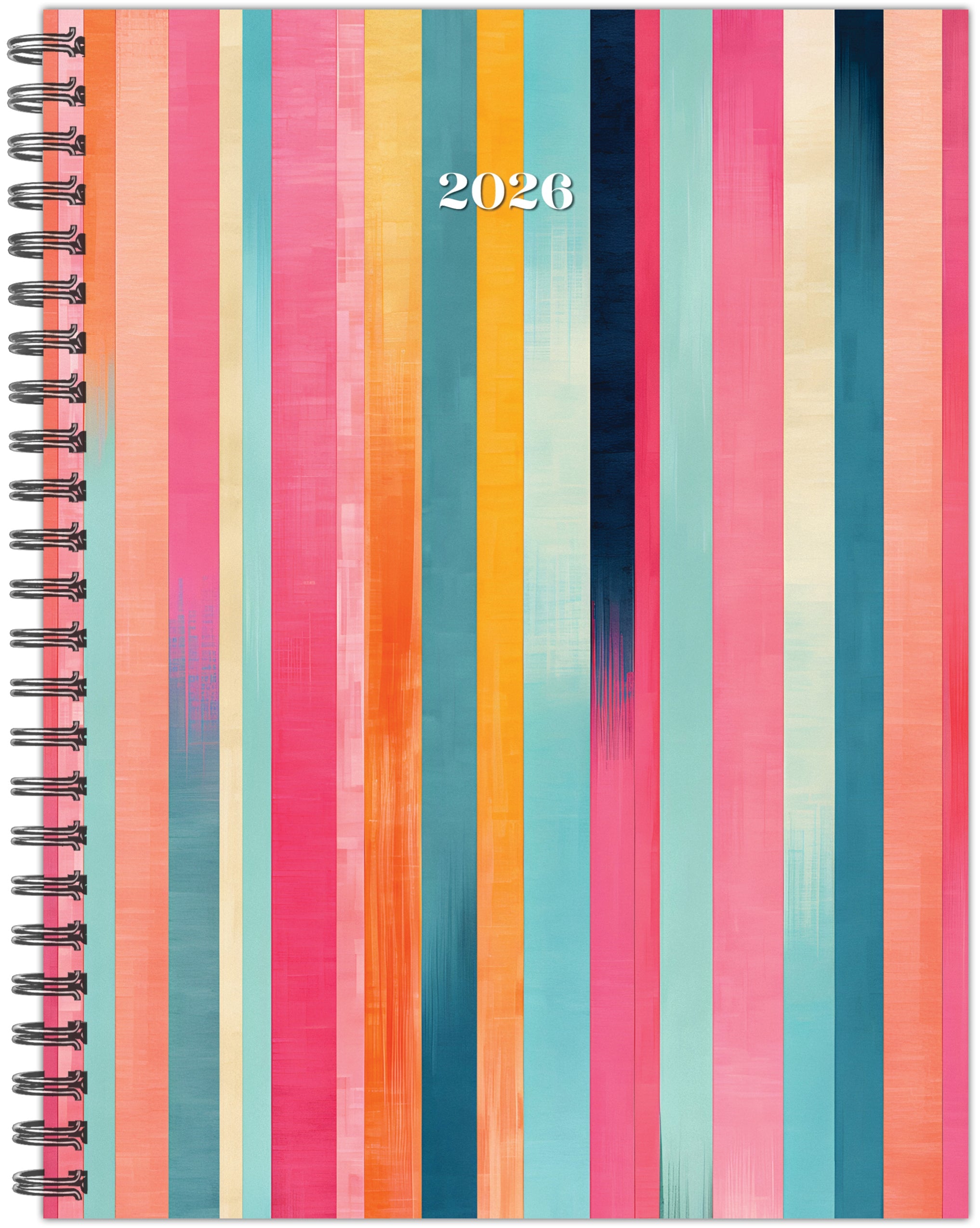 2026 Happy Stripe - Monthly & Weekly Diary/Planner