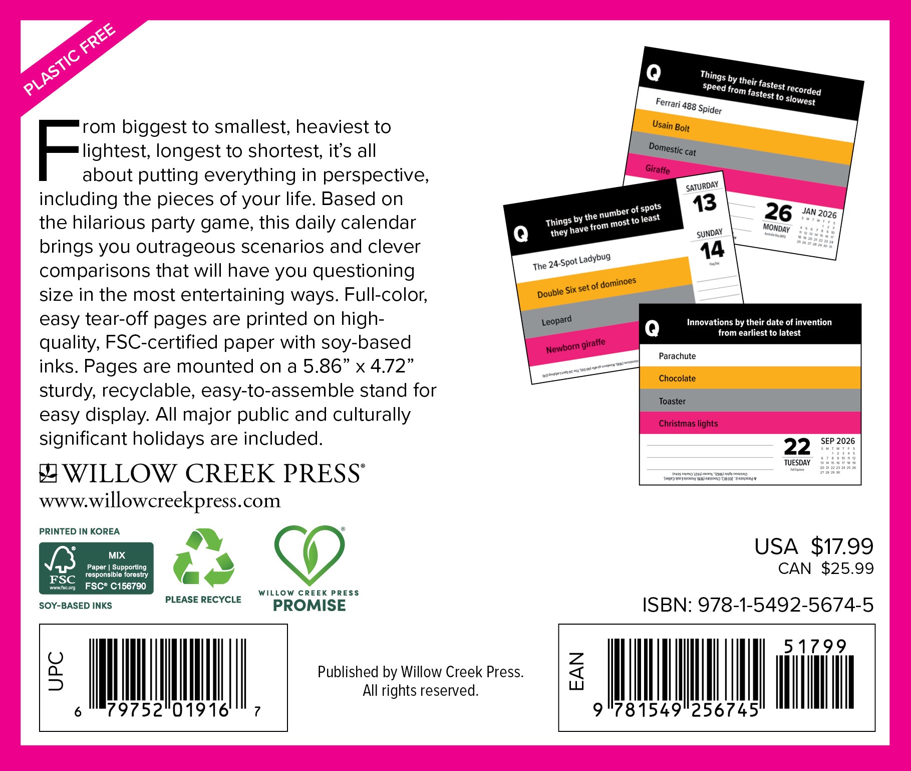 2026 Bigger is Better - Boxed Page-A-Day Calendar