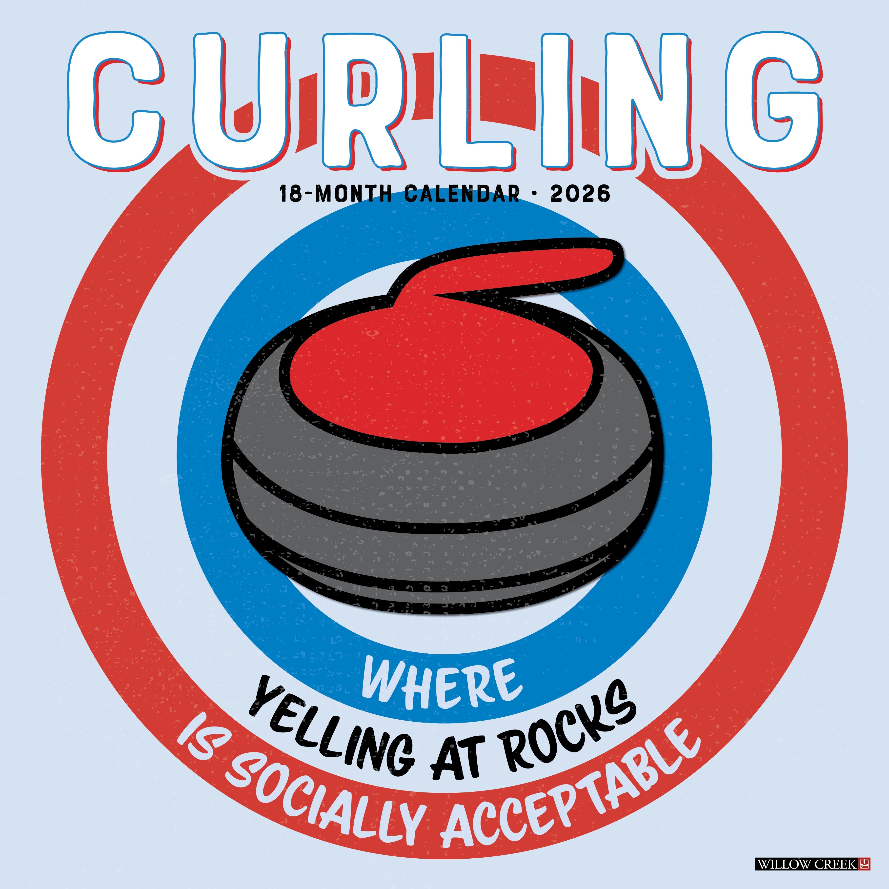 2026 Curling - Square Wall Calendar