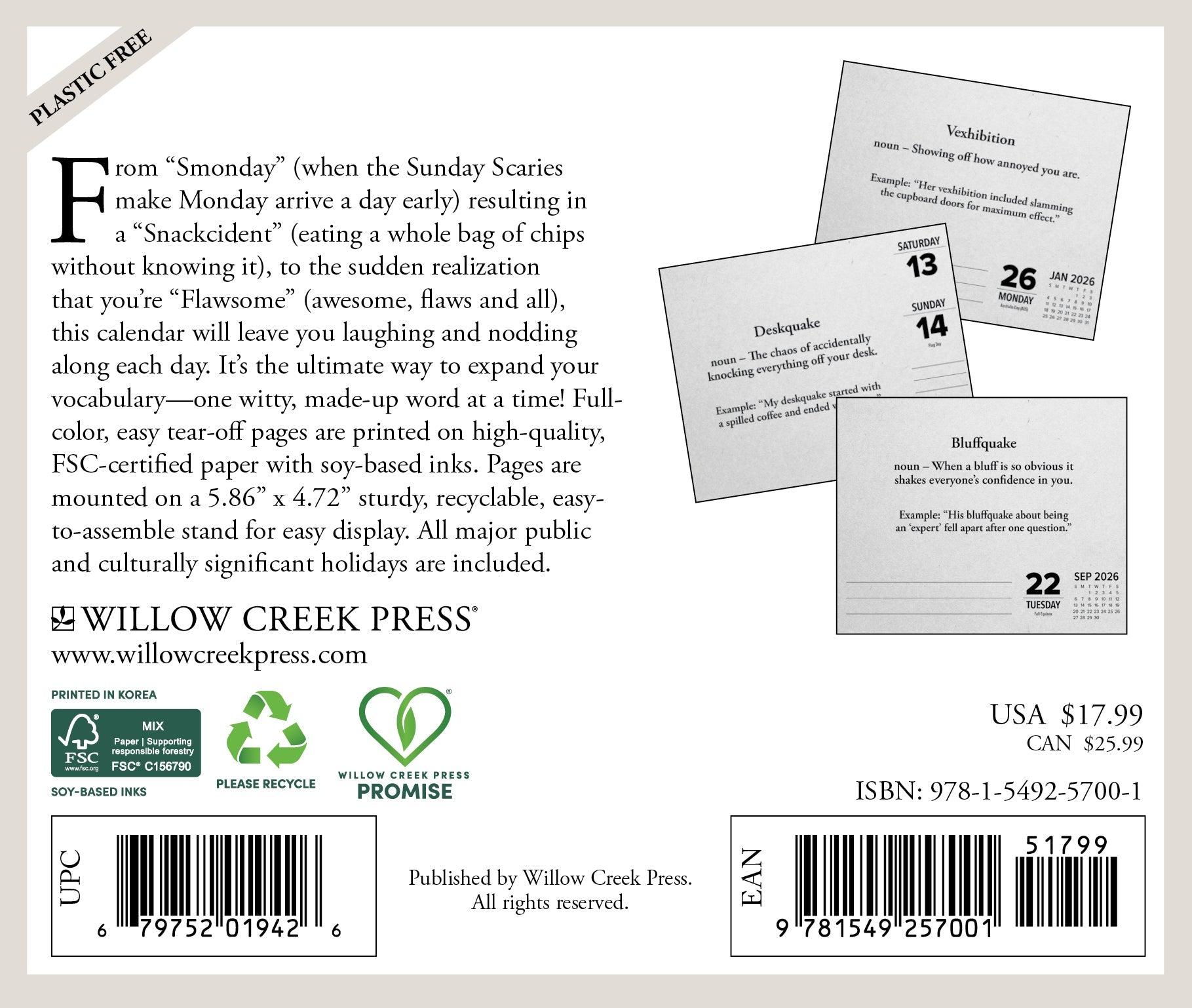 2026 Made Up Words That Should Exist - Boxed Page-A-Day Calendar