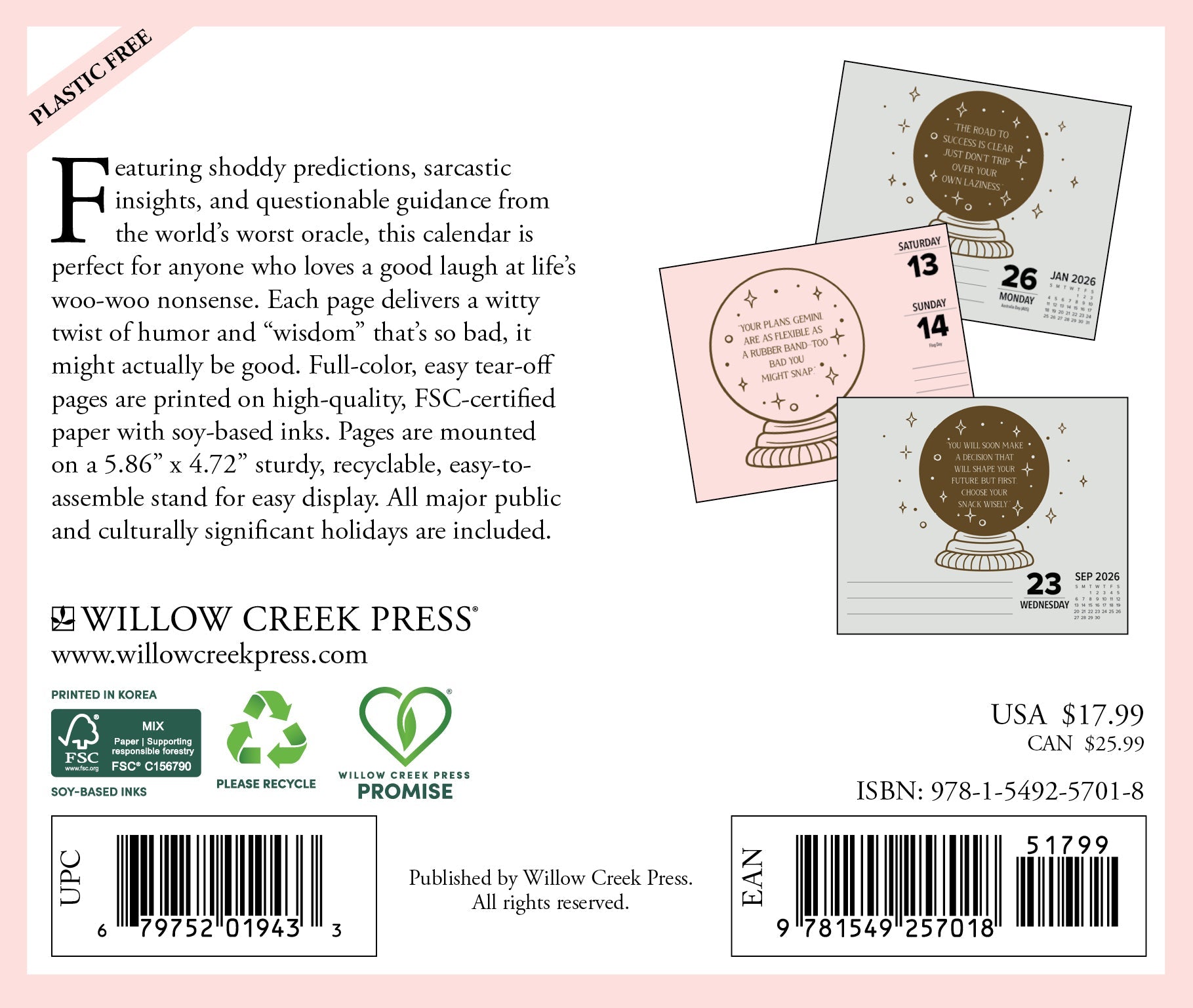 2026 Miss Fortune - Boxed Page-A-Day Calendar