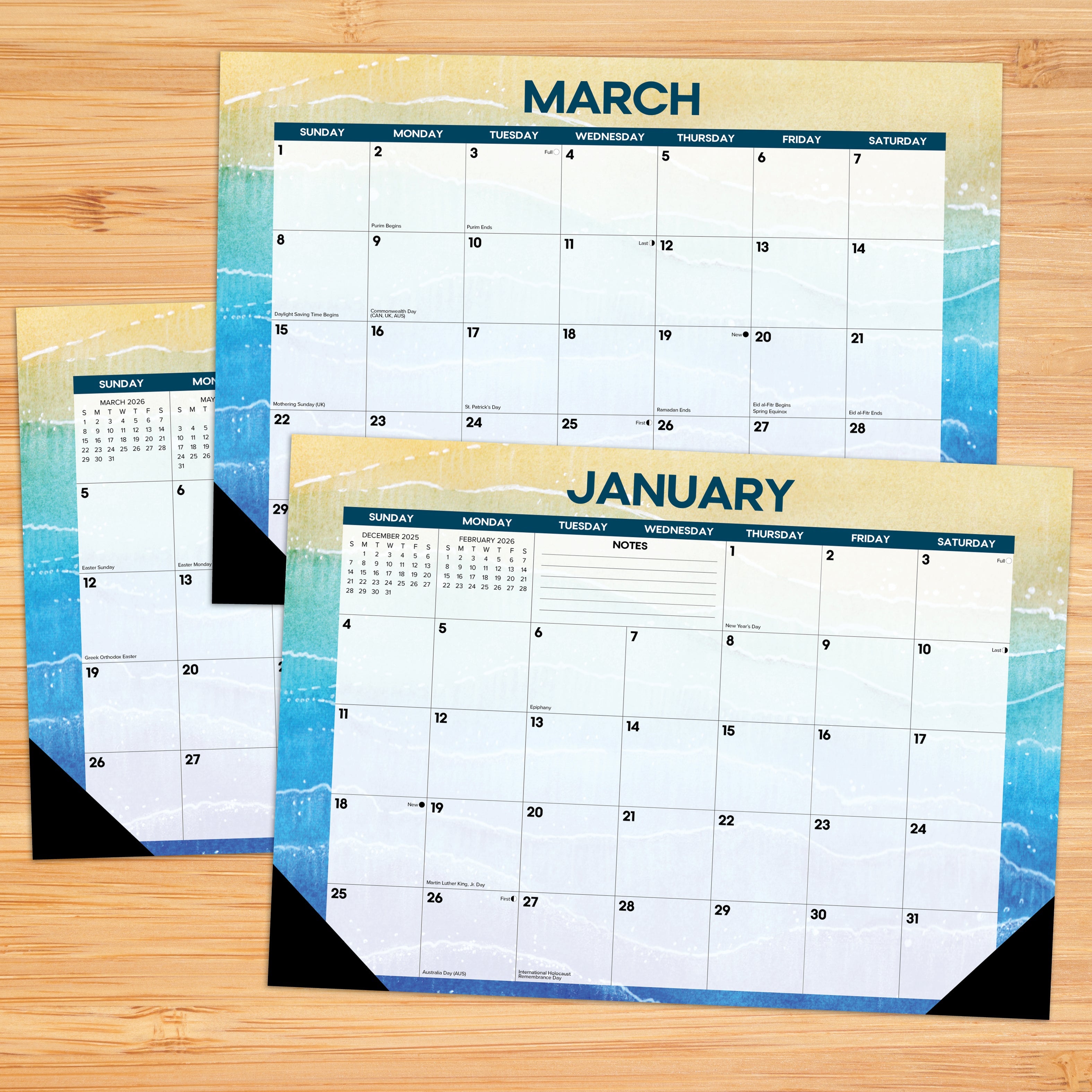 2026 Beaches - Desk Pad