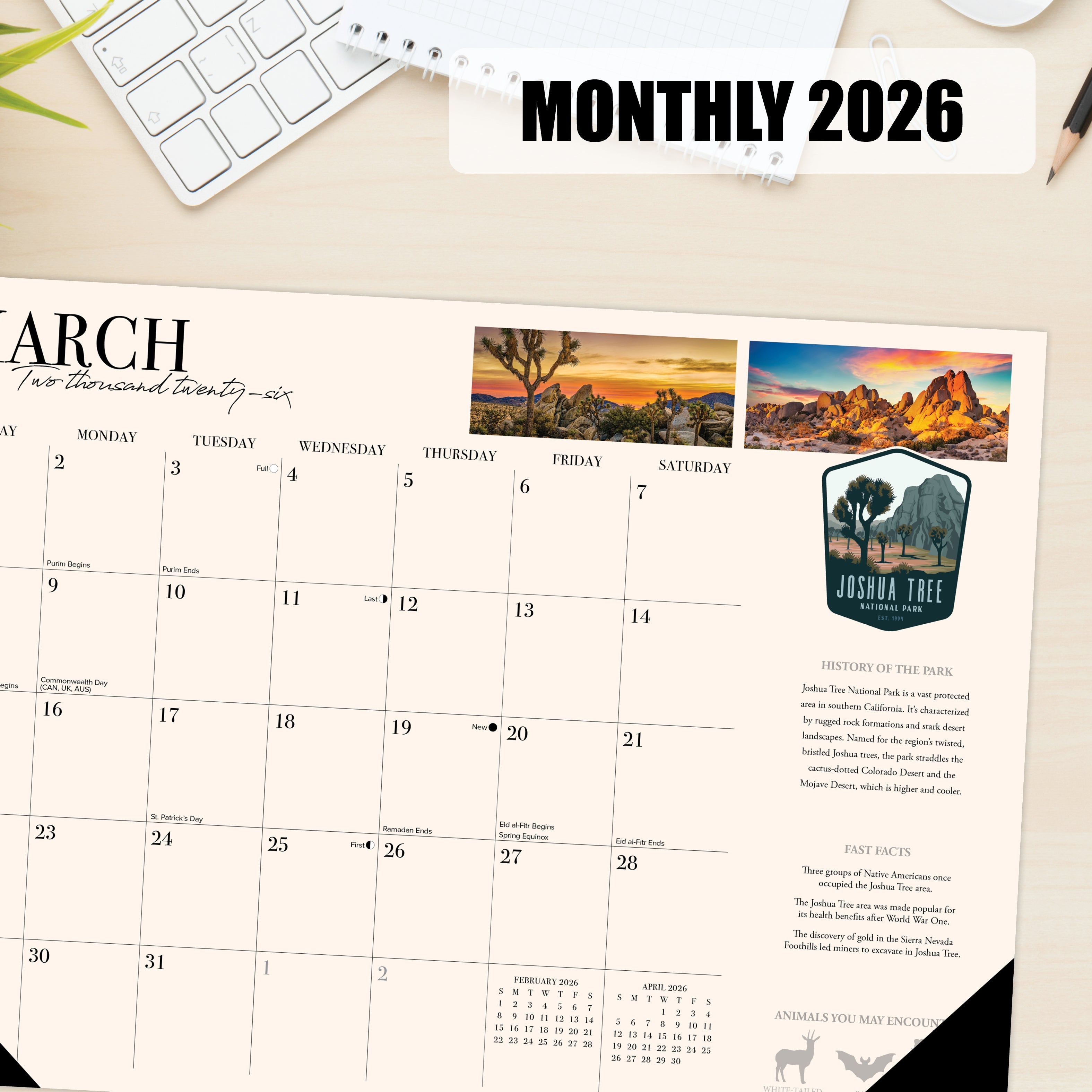2026 National Parks - Desk Pad
