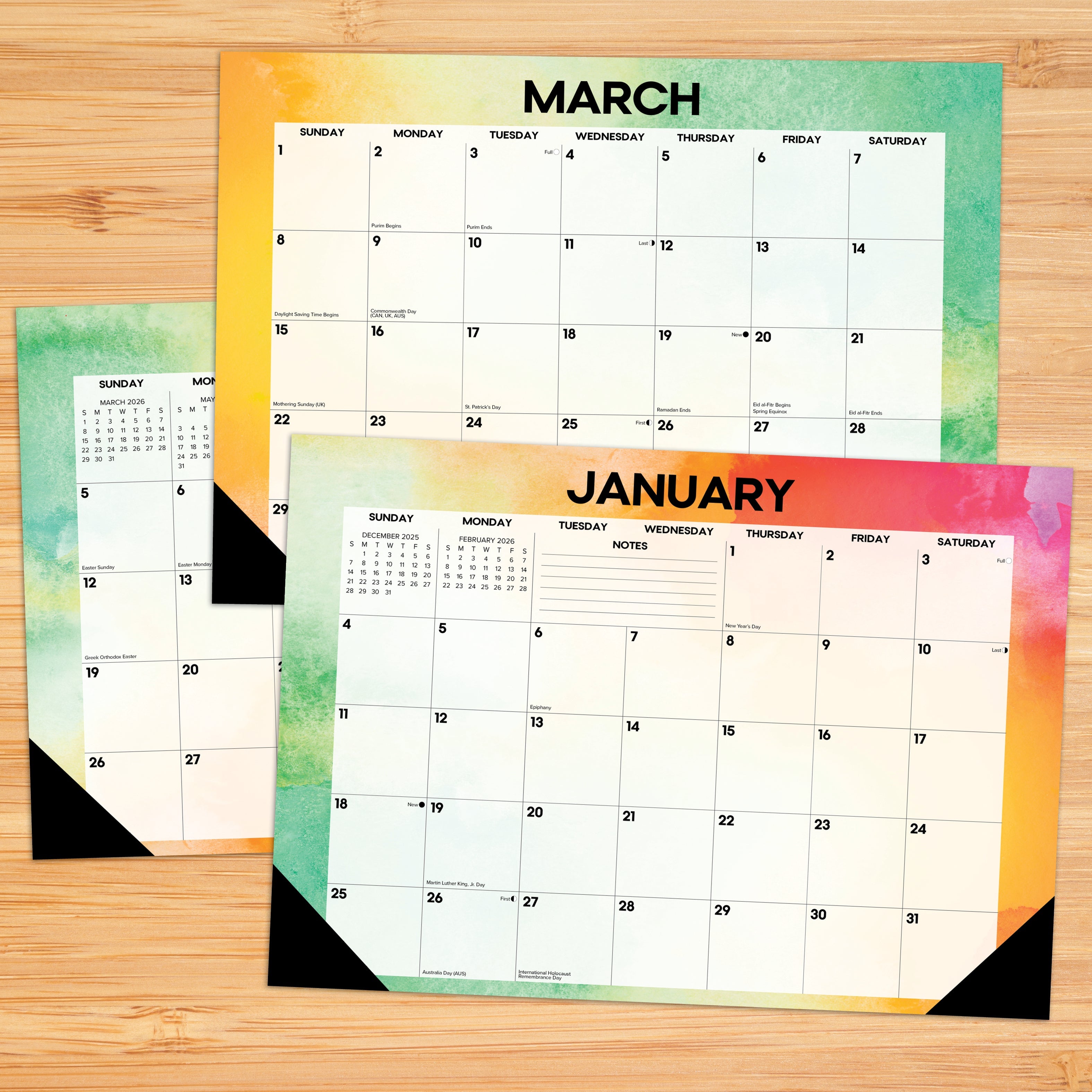 2026 Rainbow Gradient - Desk Pad