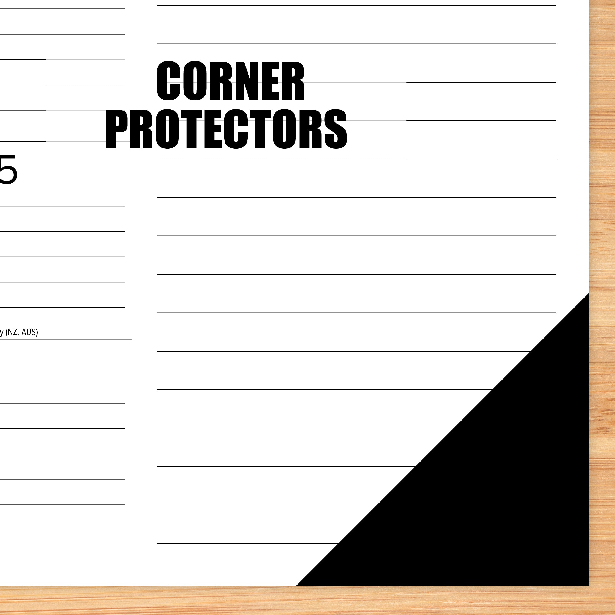 2026 Black & White with Lines - Desk Pad