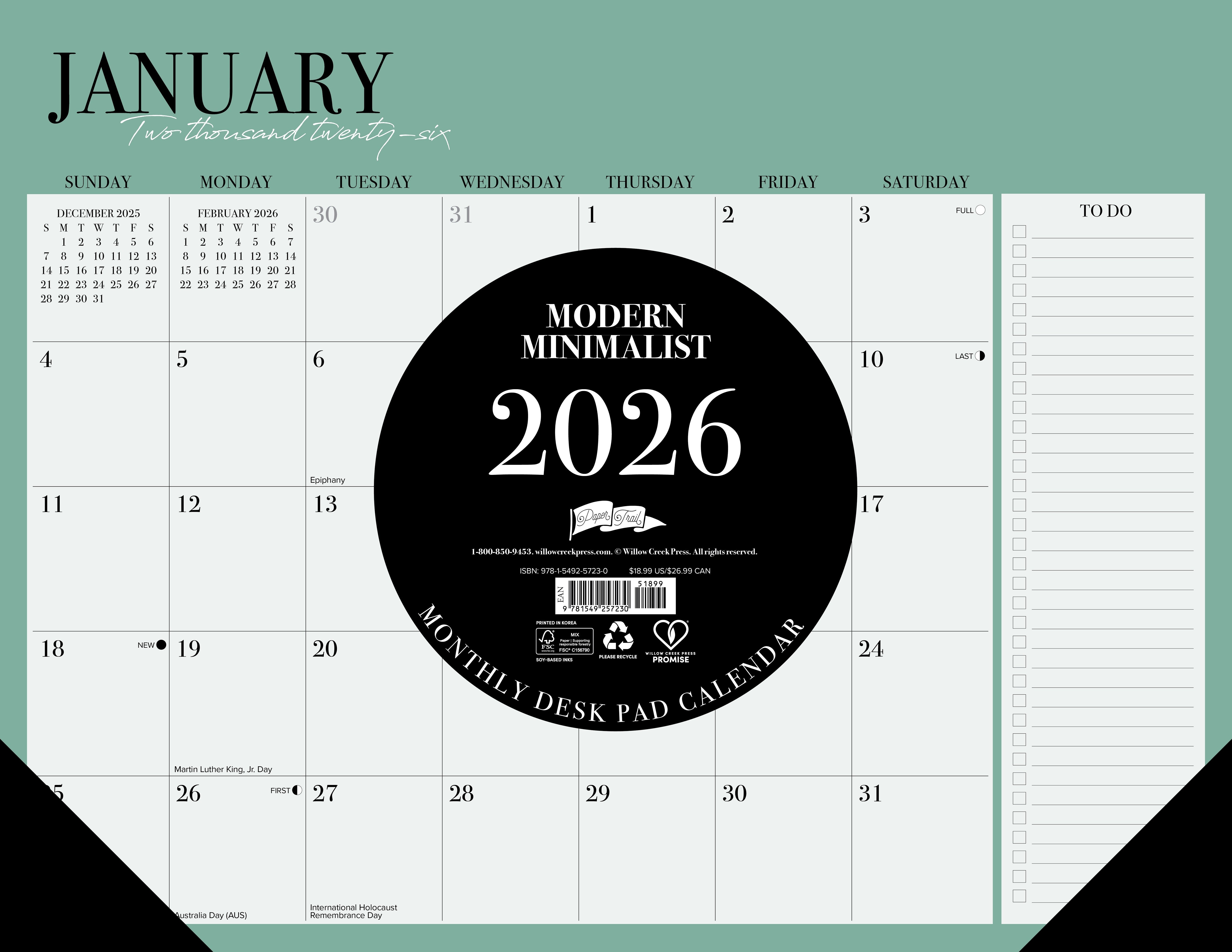 2026 Modern Minimalist - Desk Pad