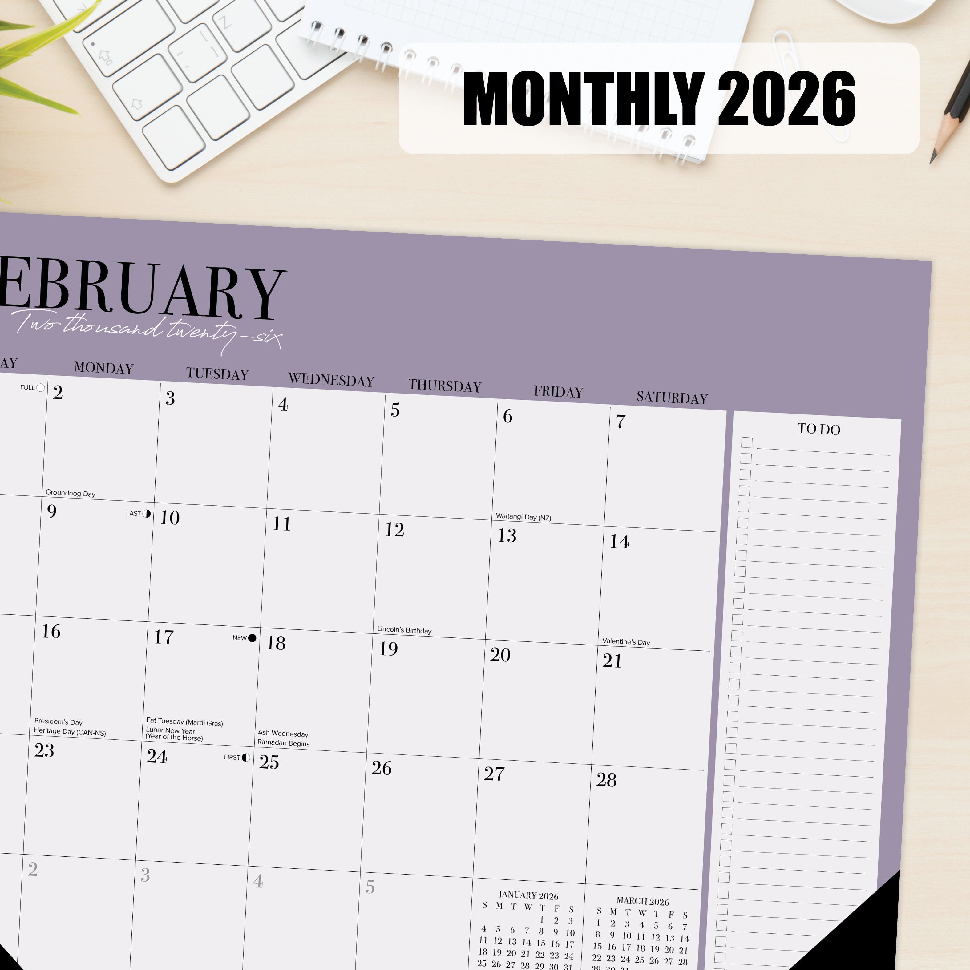 2026 Modern Minimalist - Desk Pad