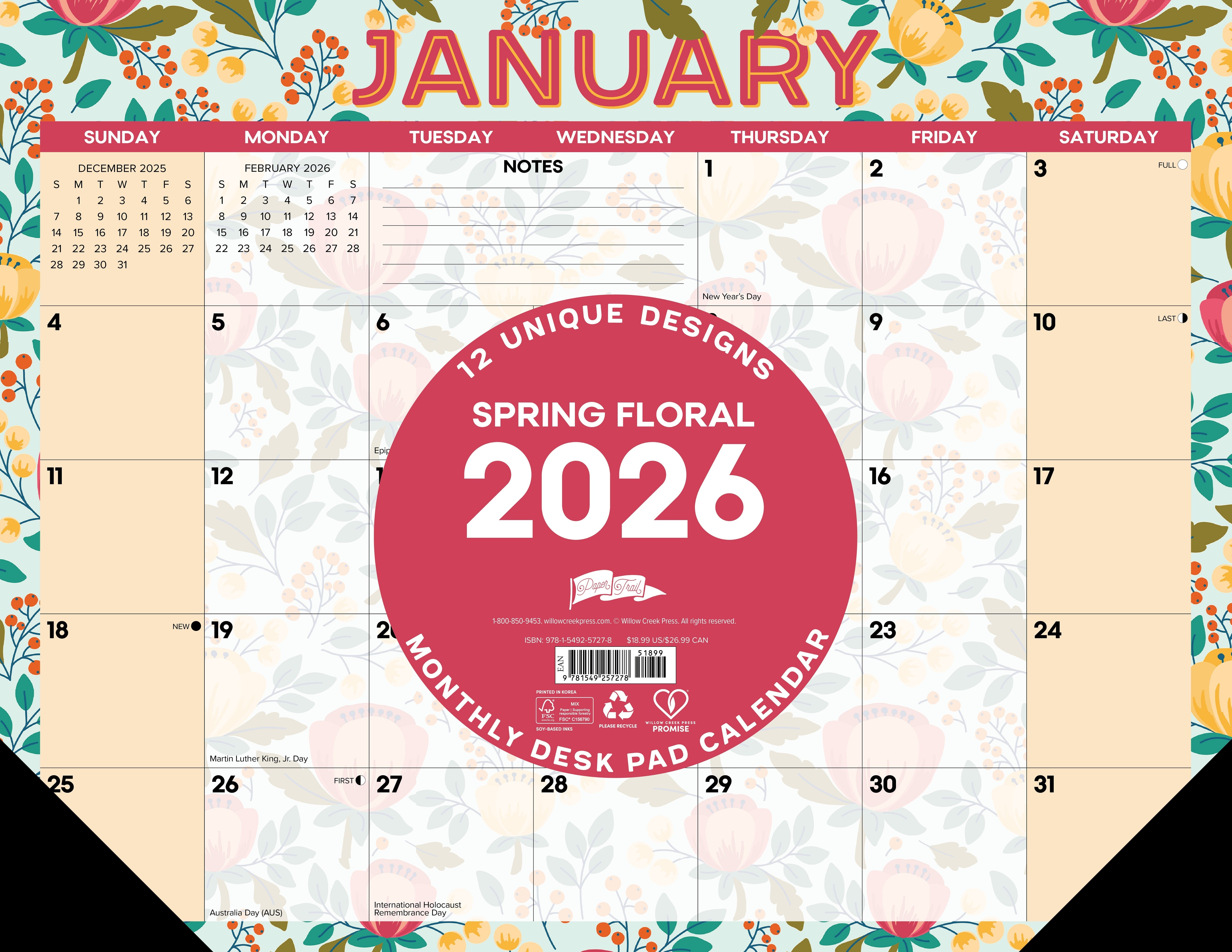 2026 Spring Floral - Desk Pad