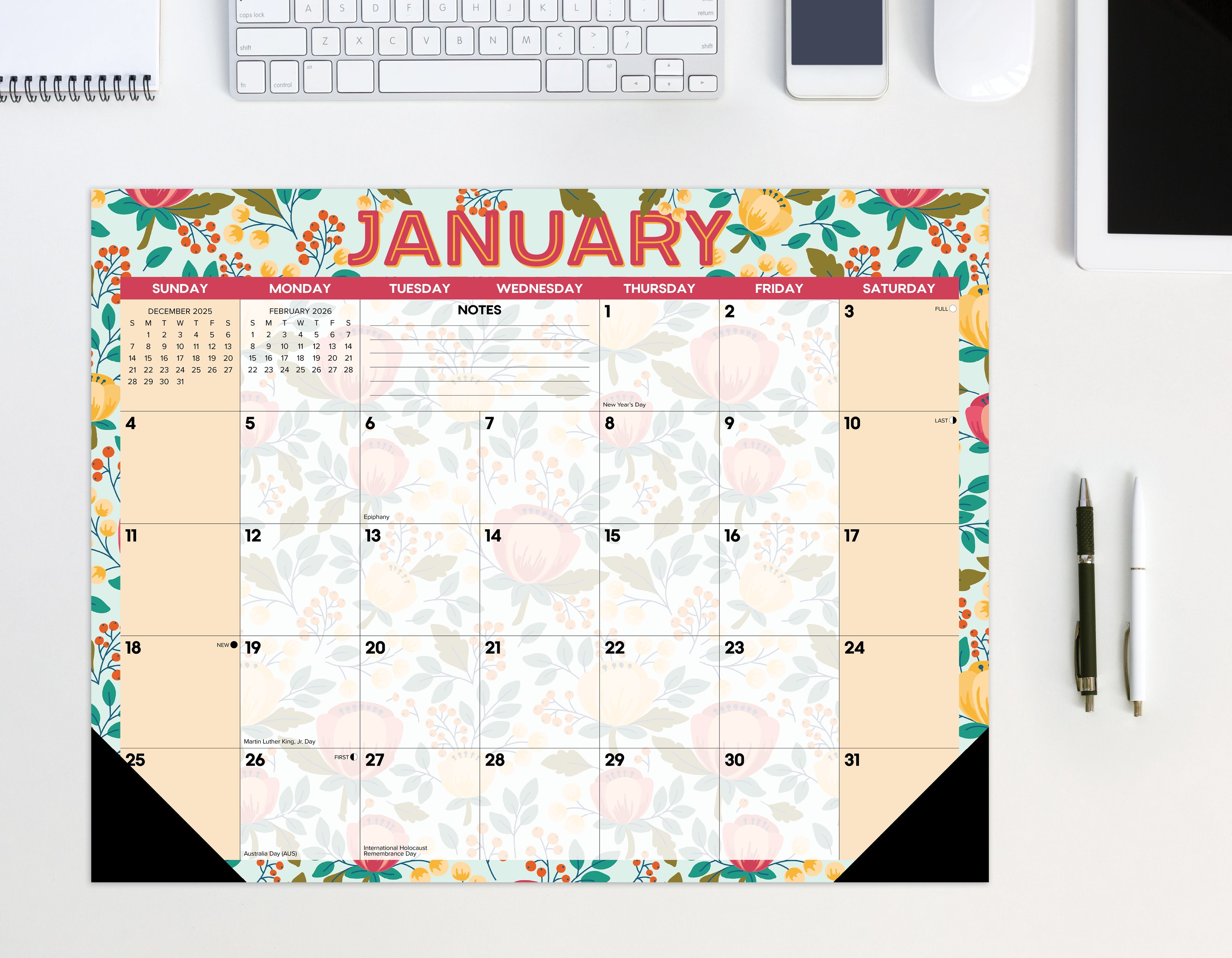 2026 Spring Floral - Desk Pad