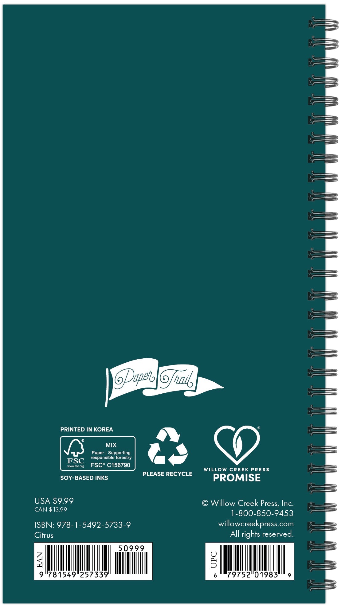 2026 Citrus - Weekly & Monthly Pocket Diary/Planner
